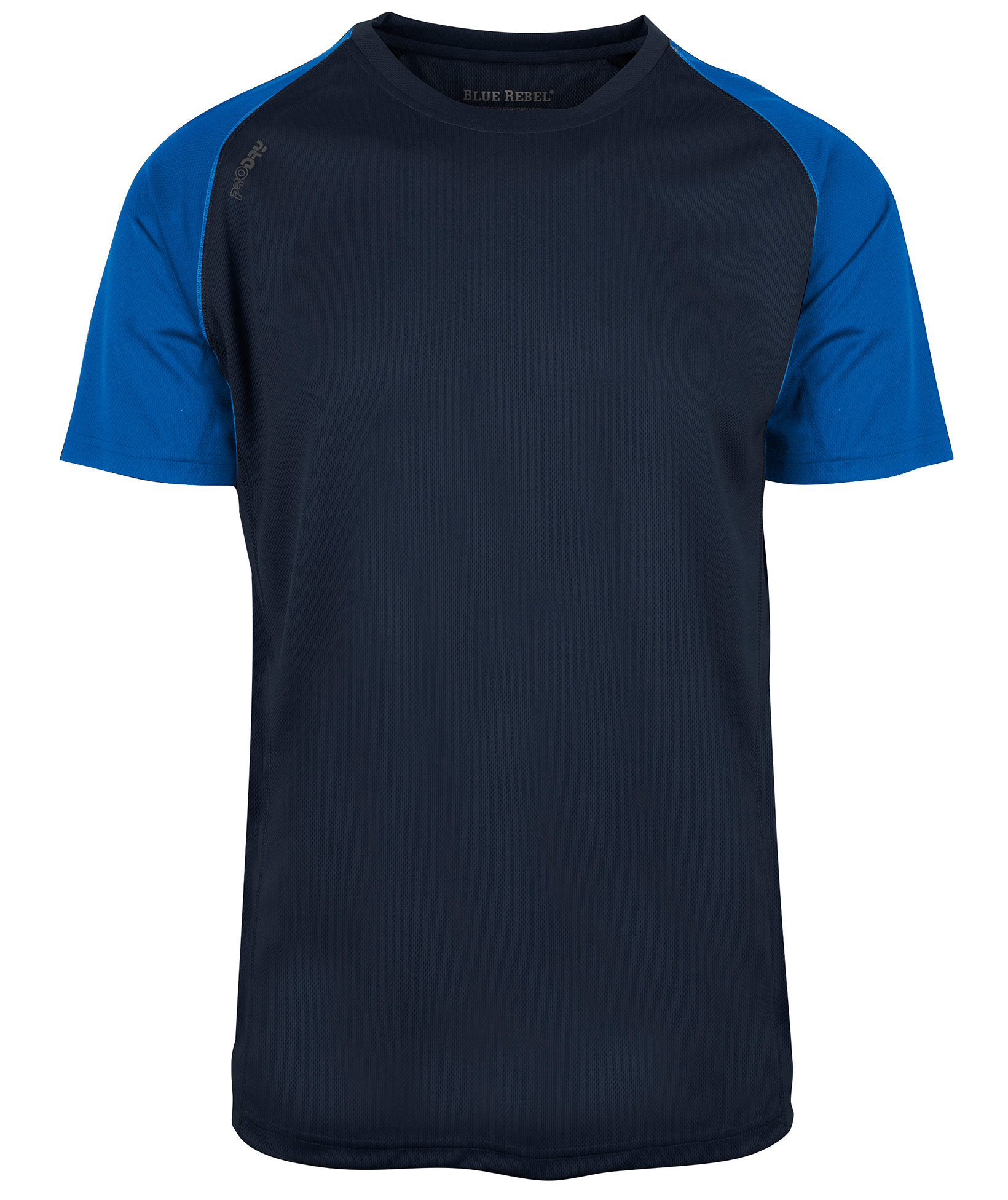 Blue Rebel Dragon Kontrast  T-shirt, Marine Blue