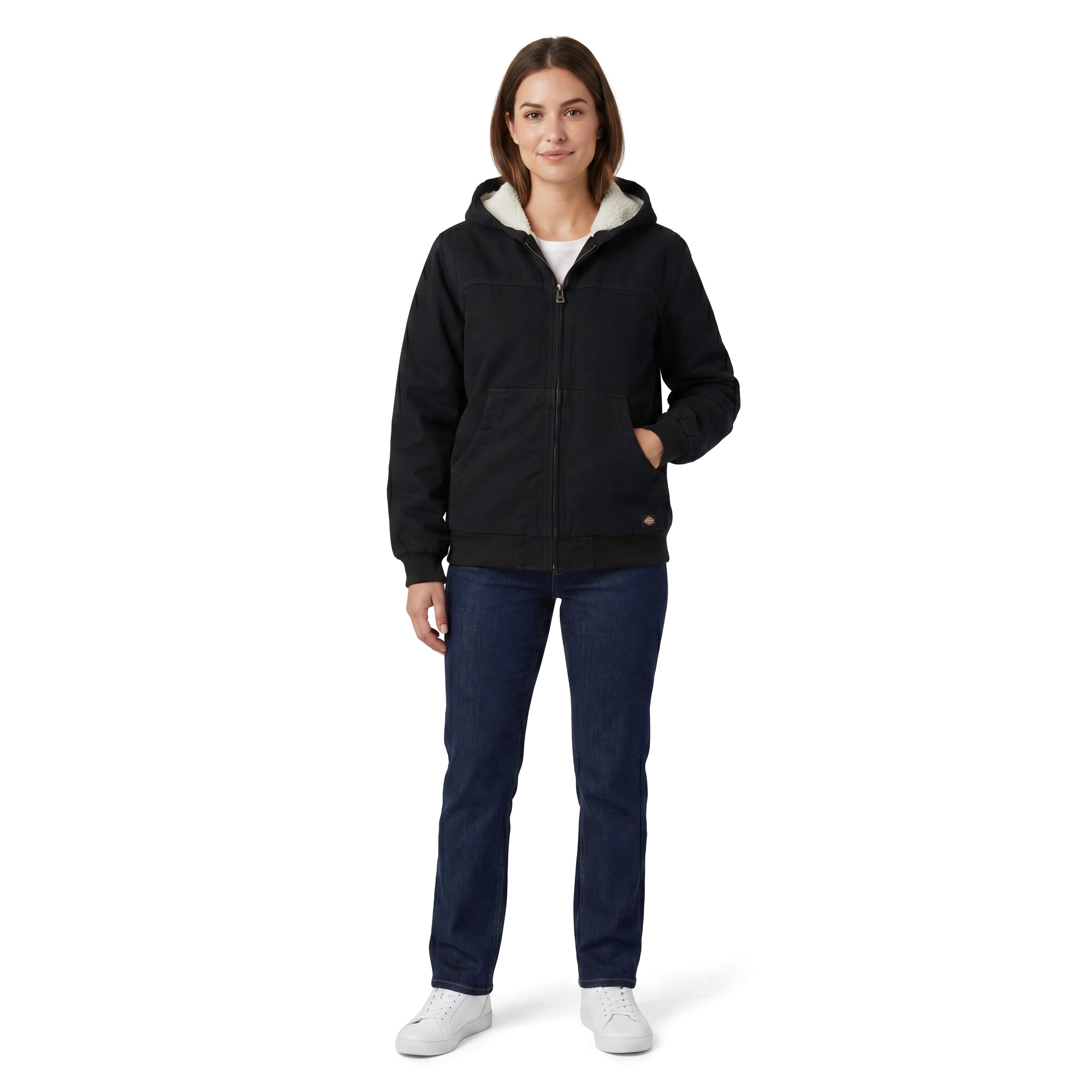 Dickies women's Duck bomber jacket, Black, large image number 2