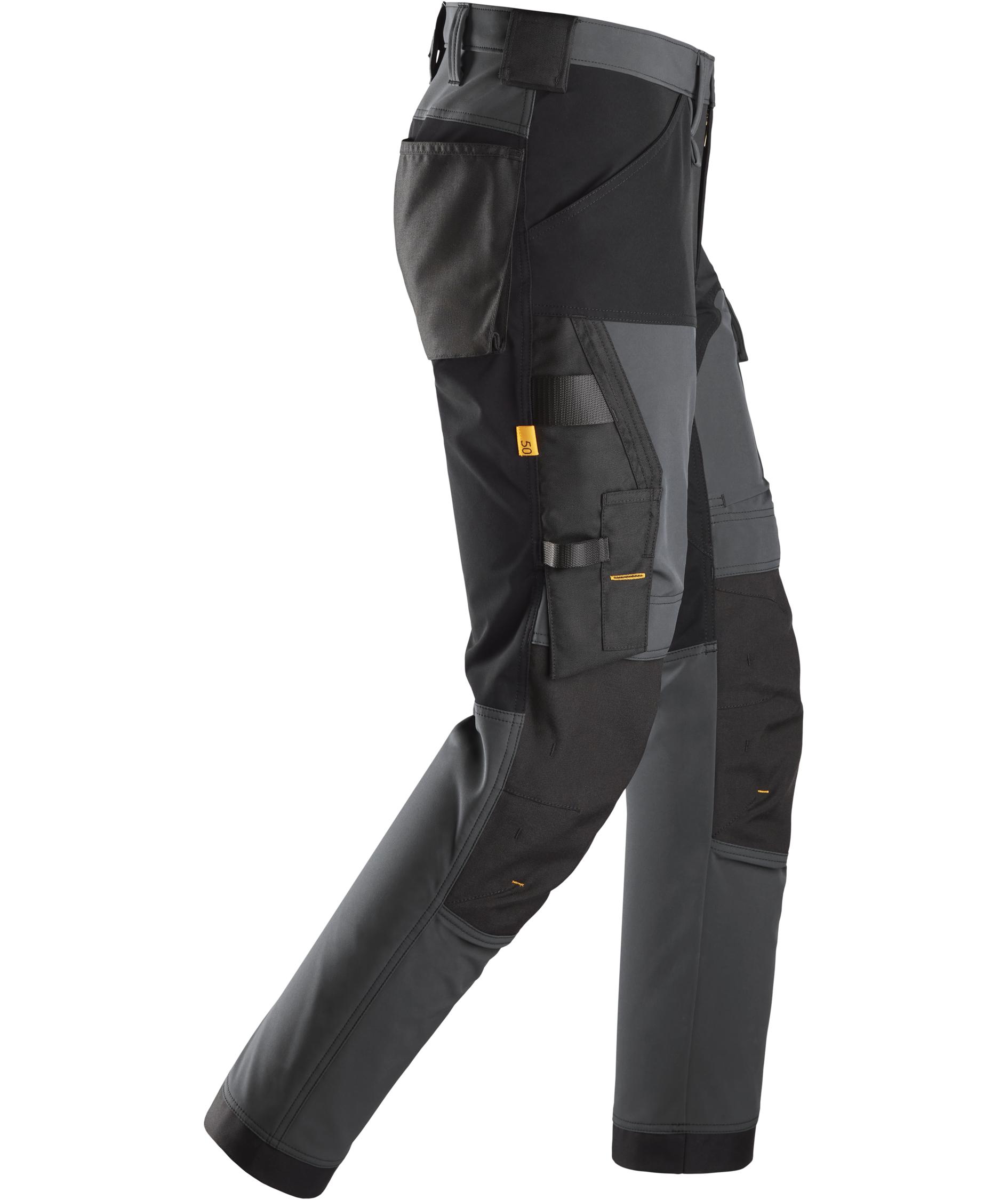 Snickers AllroundWork Arbeitshose 6375 full stretch, Steel Grey/Black, large image number 3