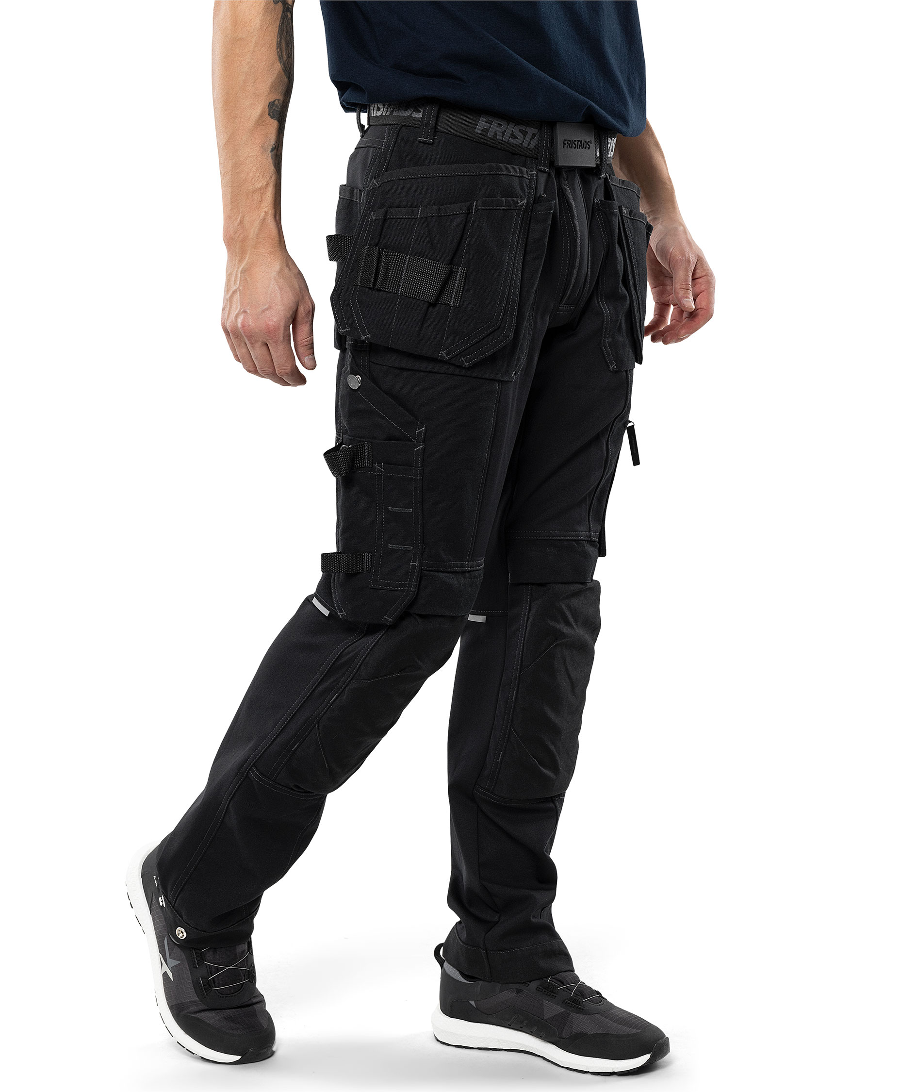 Fristads Green craftsman trousers 2530 GCYD, Black, large image number 5