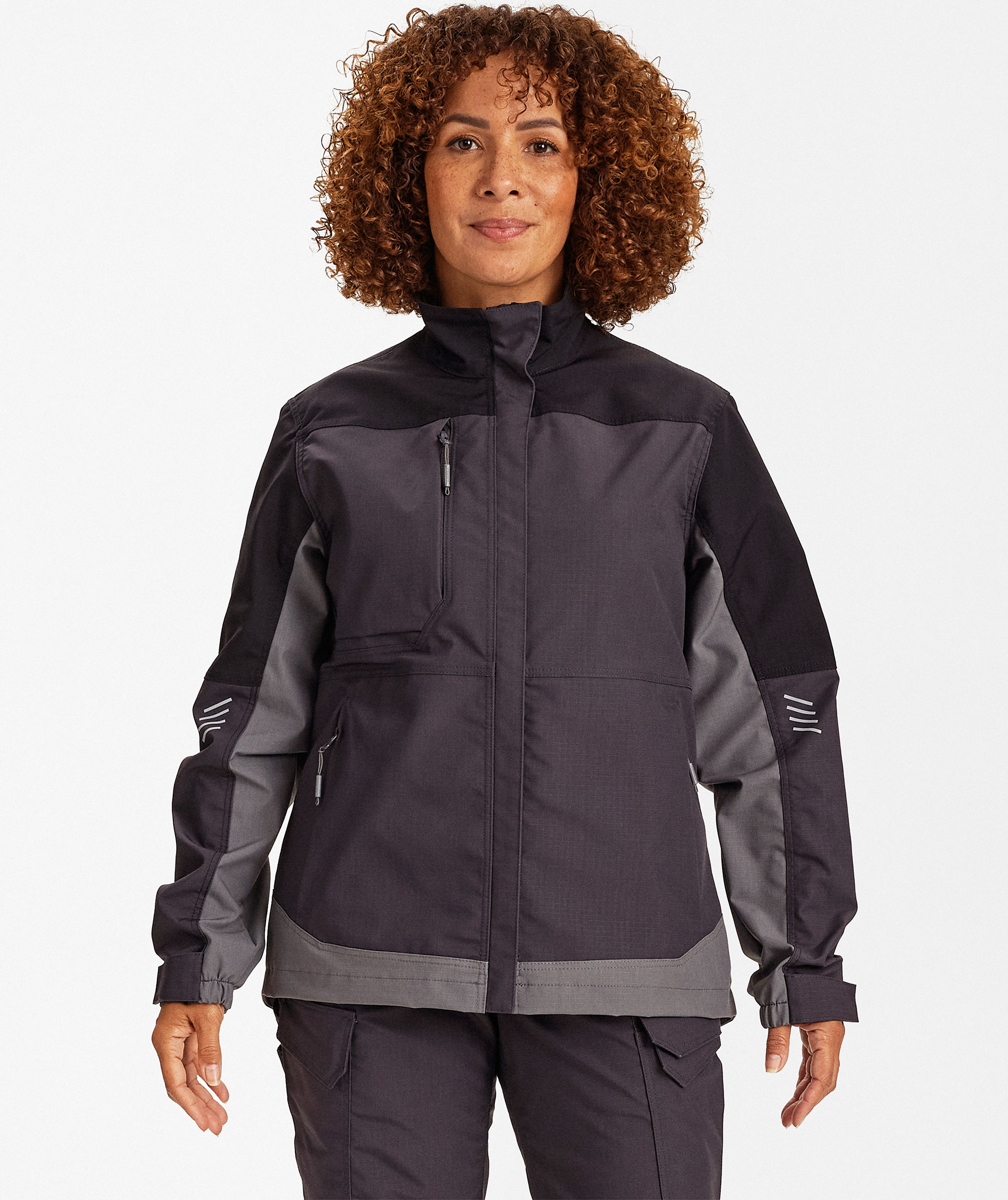 Engel Entire women's work jacket, Anthracite Grey/Black, large image number 1