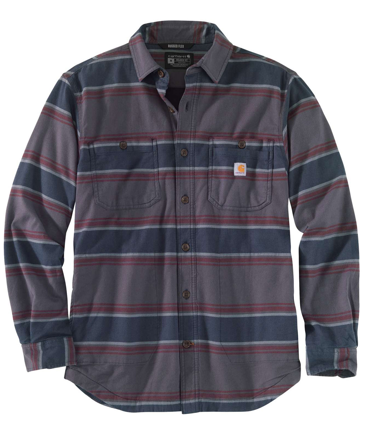 Carhartt Hamilton fodrad skjorta jacka, Shadow Stripe