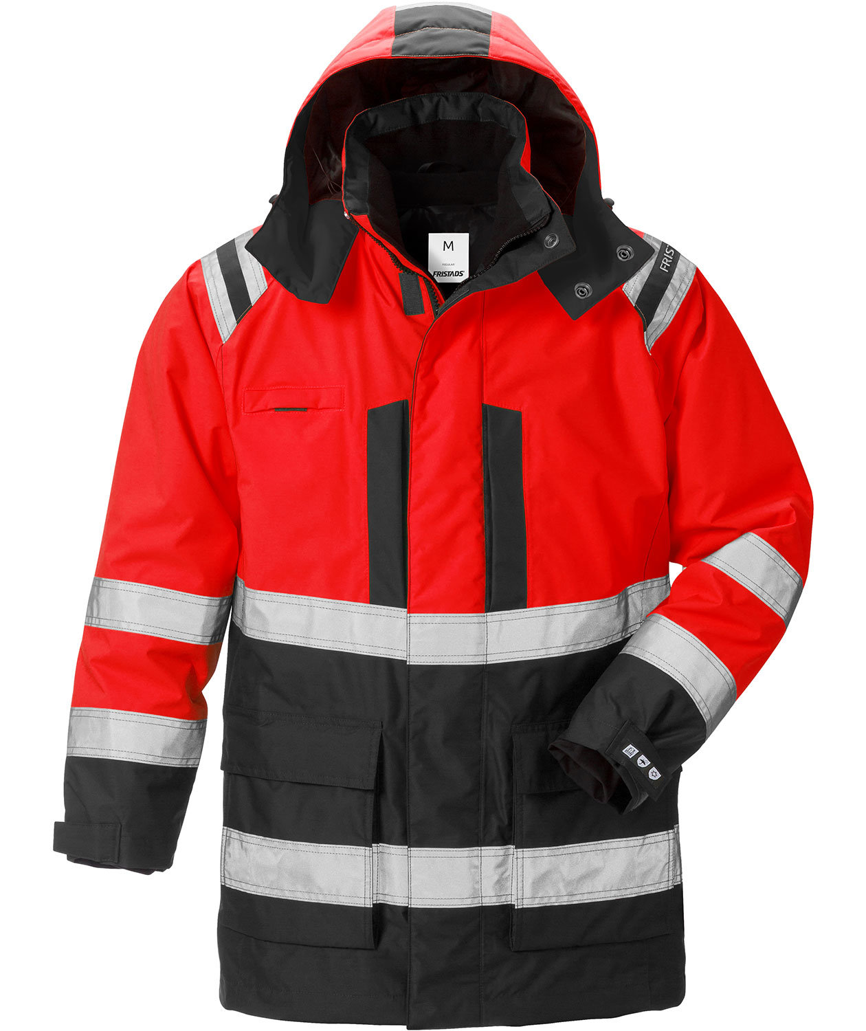 Fristads Airtech&reg; 3-i-1 parkas 4036, Varsel R&ouml;d/Svart