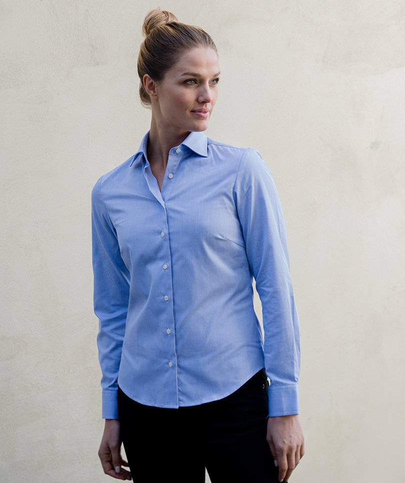 YOU Piacenza classic women's business shirt, Light Blue, large image number 1