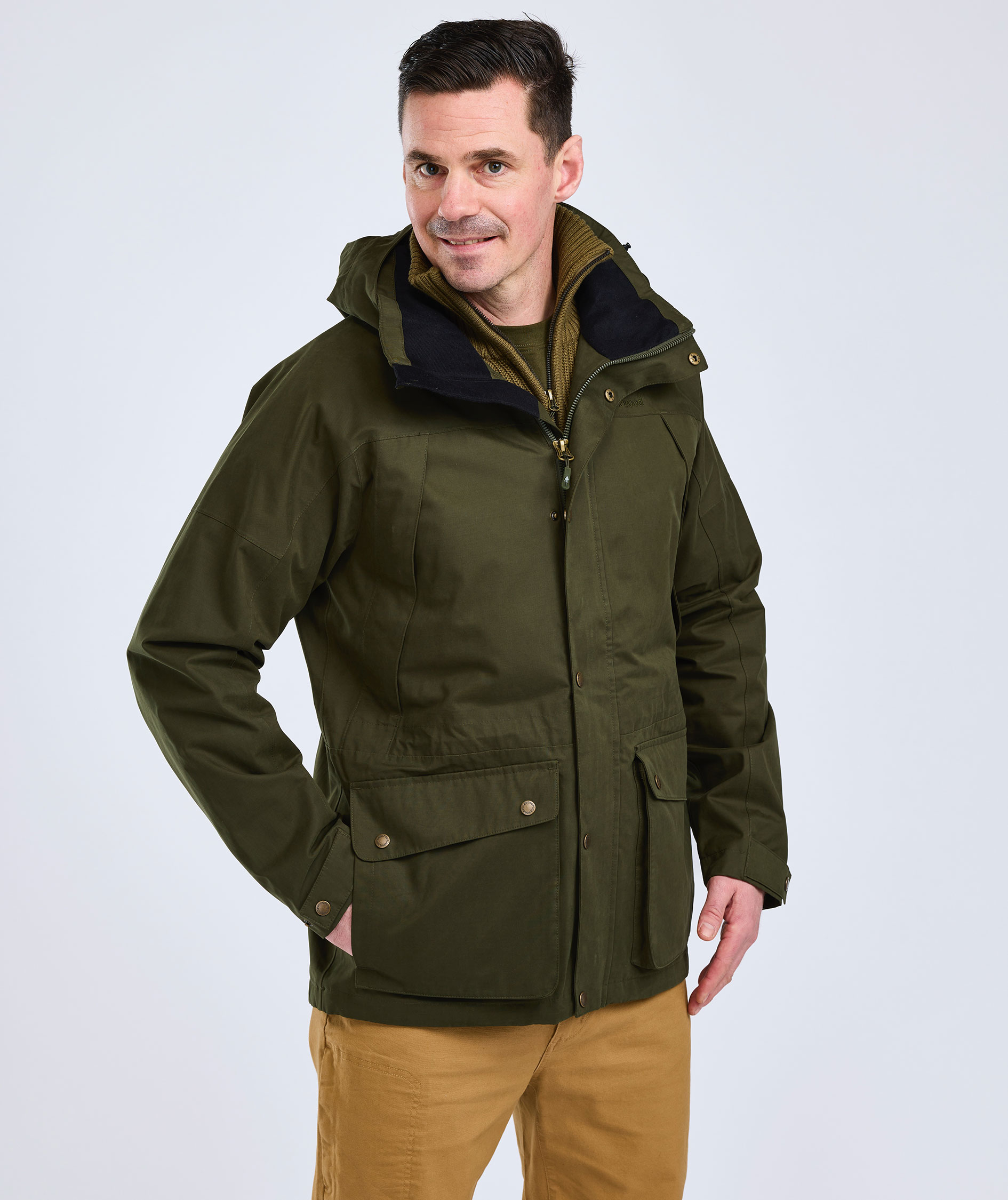 Pinewood&nbsp;Nydala Classic 2L jakke, Moss green, large image number 4