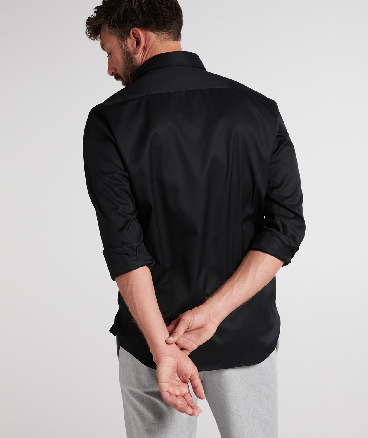 Eterna Cover Modern fit shirt, Black, large image number 2