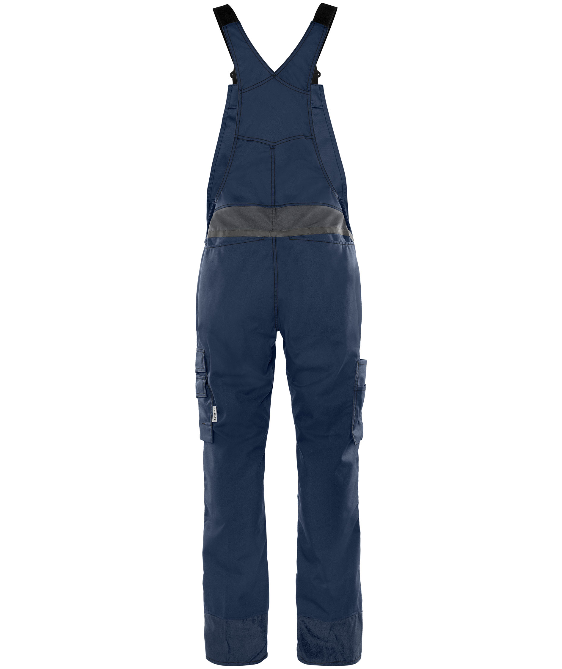 Fristads Latzhose 1556 STFP, Marine/Grau, large image number 1