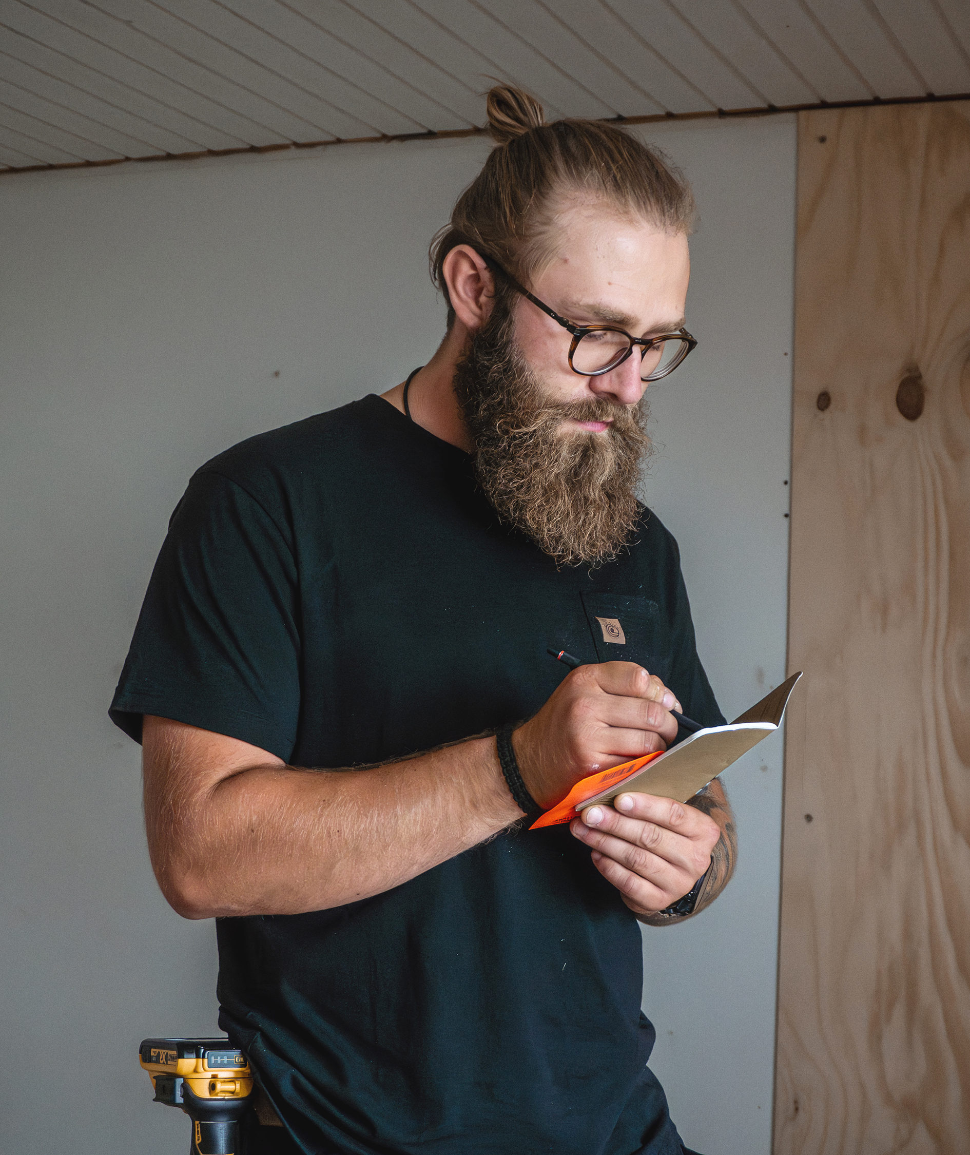 Westborn T-skjorte med brystlomme, Black, large image number 2