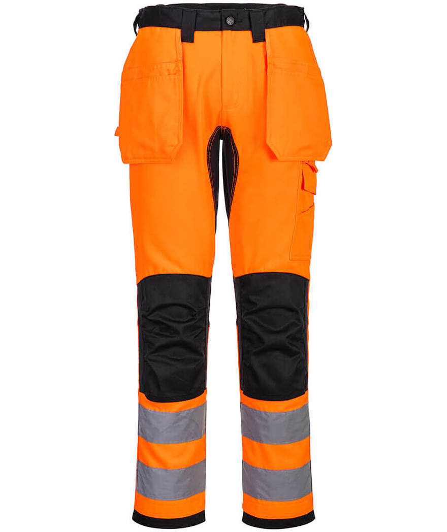 Portwest WX2 Eco hantverksbyxa, Varsel Orange/Svart
