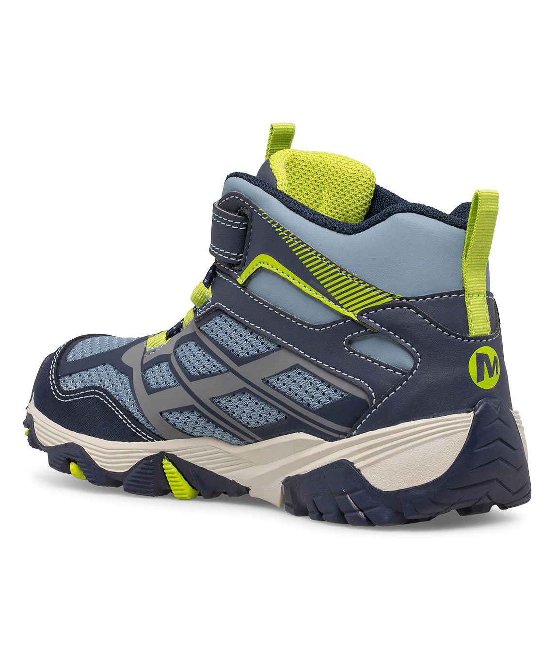 Merrell Moab FST Mid A/C WP k&auml;ngor till barn, Navy/China Blue, large image number 2