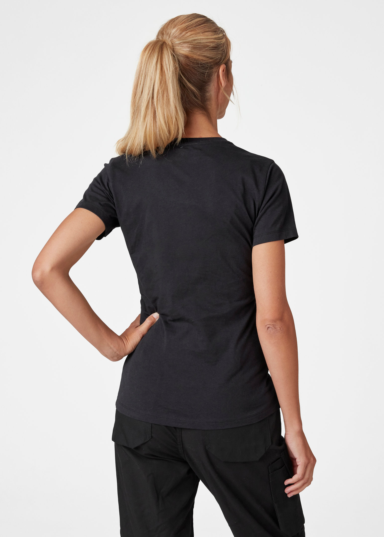 Helly Hansen Classic Dame T-shirt, Schwarz, large image number 3