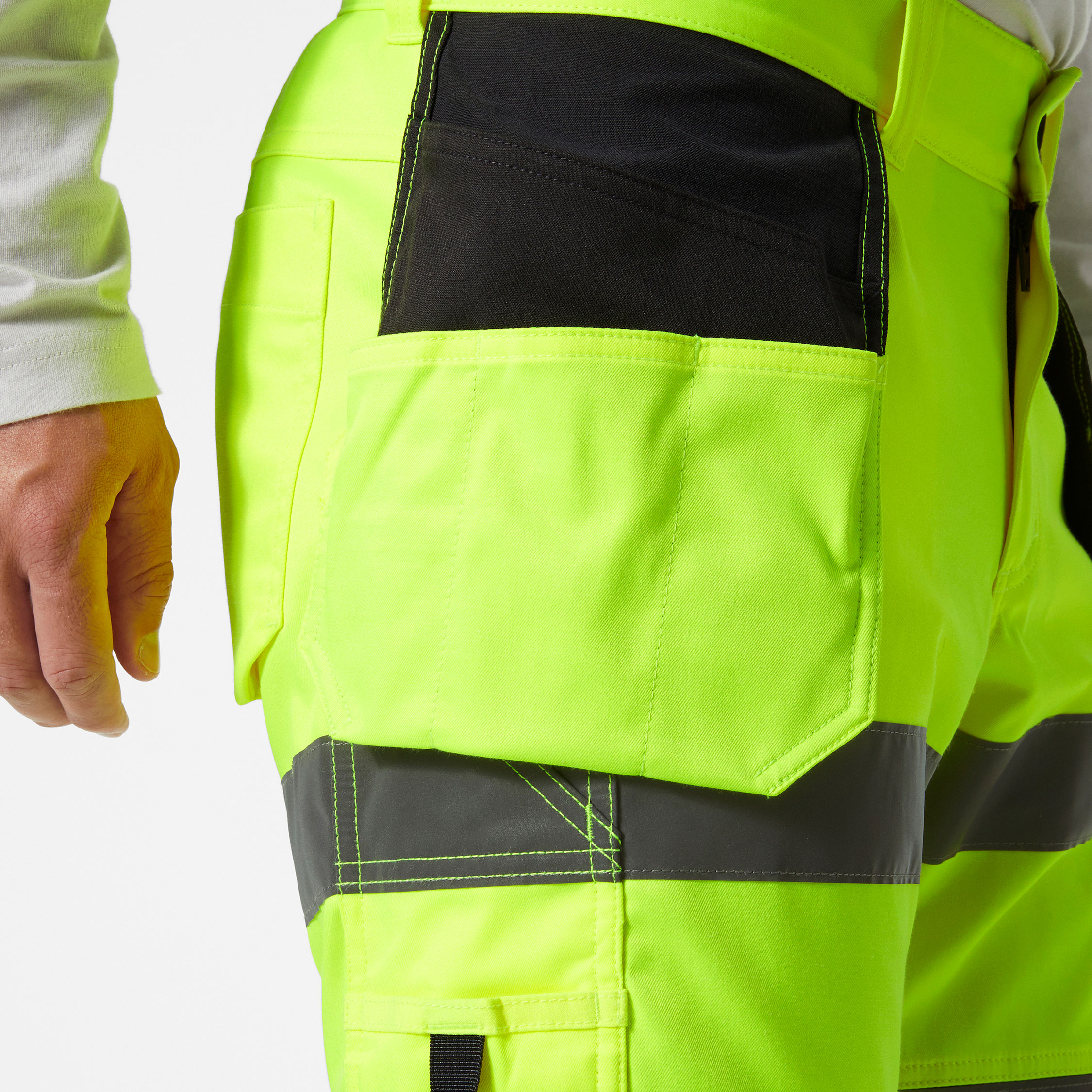 Helly Hansen, UC-ME craftsman knickers, Hi-vis yellow/Ebony, large image number 4