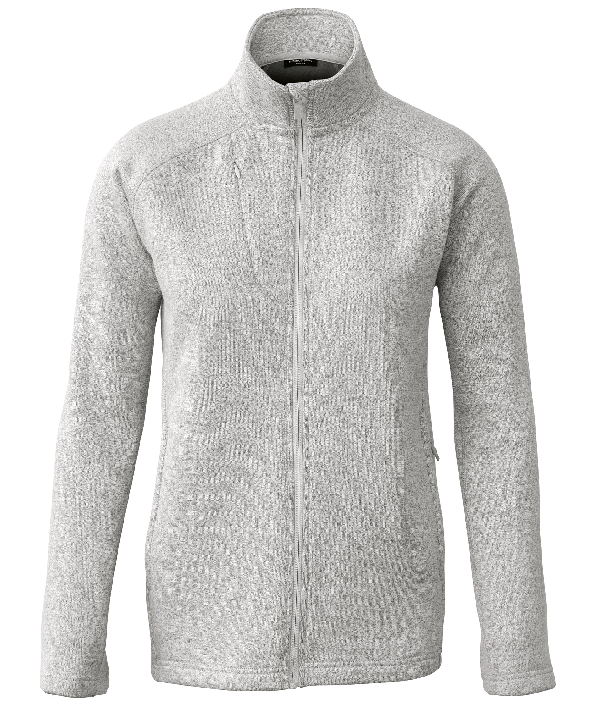 Nimbus Play Montana stickad fleecejacka dam, Light Grey Melange
