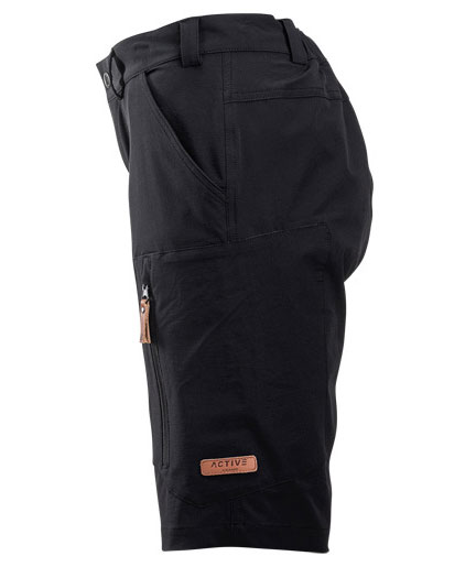 Kramp Active women's work shorts, Charcoal, large image number 3