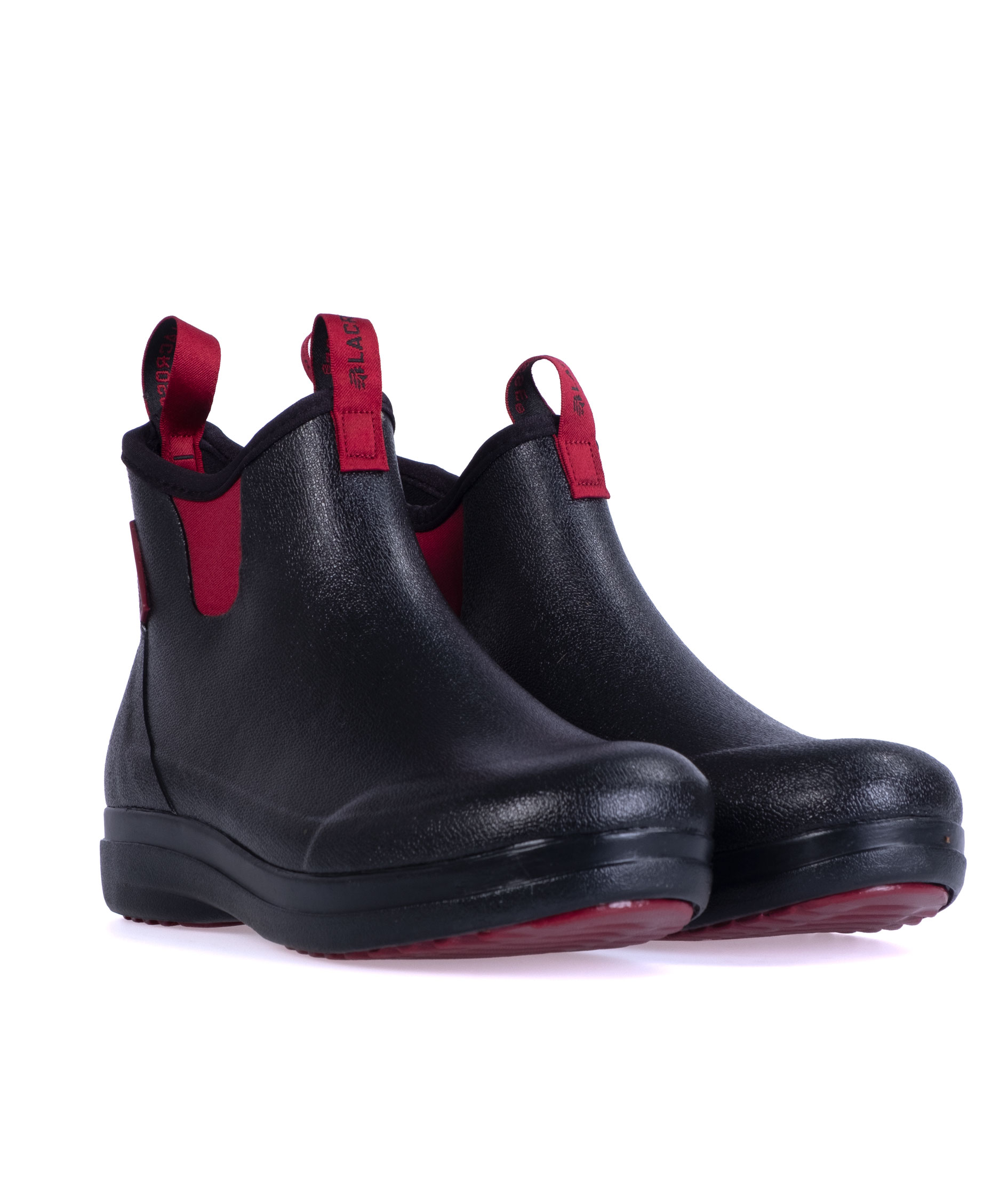 LaCrosse Hampton II Damen Gummistiefel, Black/Maroon