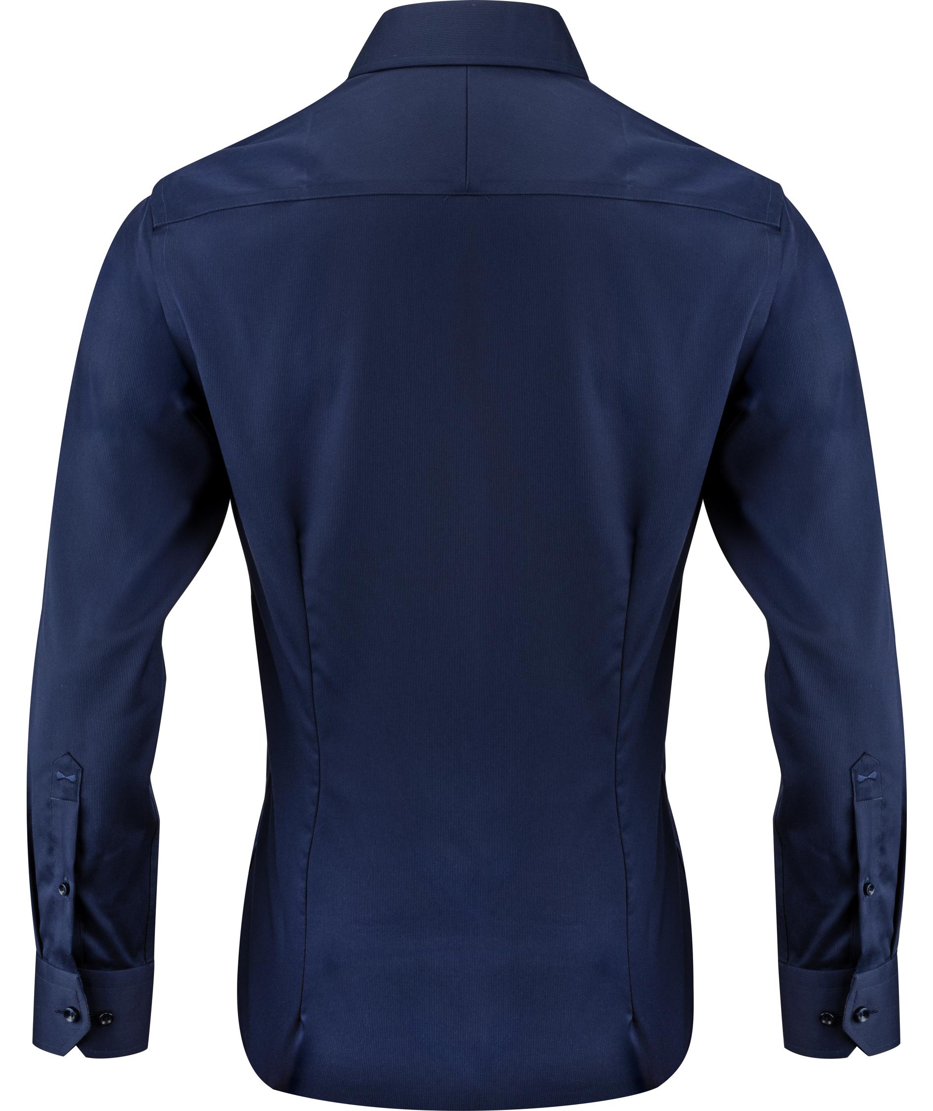 J. Harvest & Frost Twill Purple Bow 146 slim fit skjorta, Navy, large image number 1