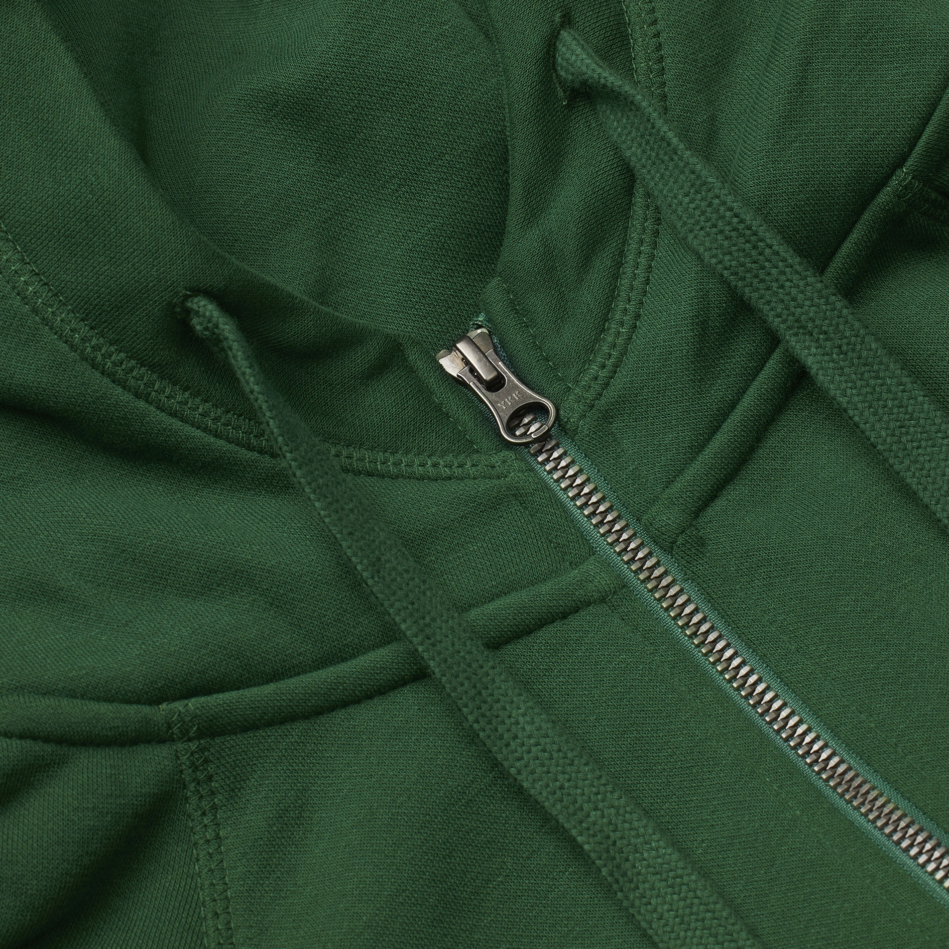 ID Core Damen Hoodie mit Rei&szlig;verschluss, Flaschengr&uuml;n, large image number 3