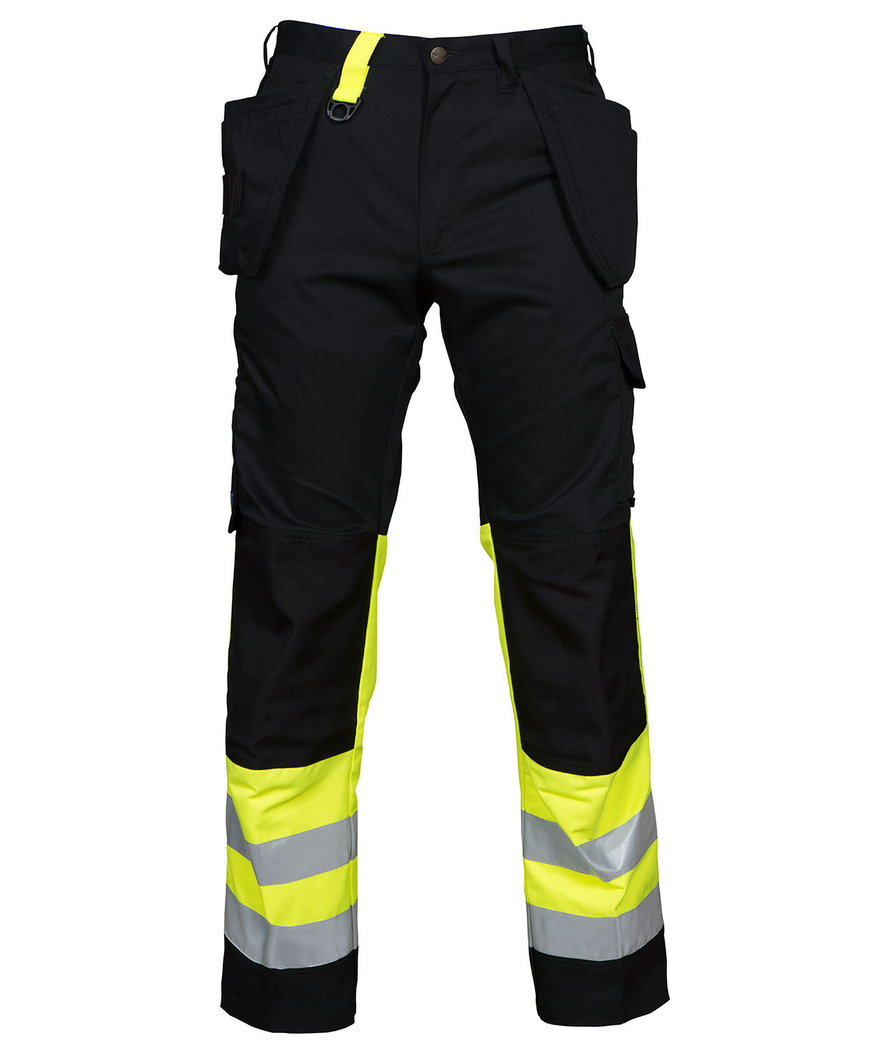 ProJob arbetsbyxa 6502, Svart/Varselgul
