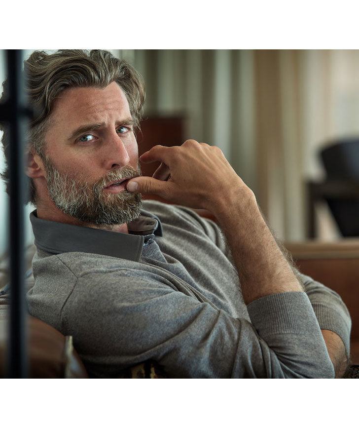 Cutter & Buck Kennewick Crewneck with merino wool, Grey melange, large image number 4