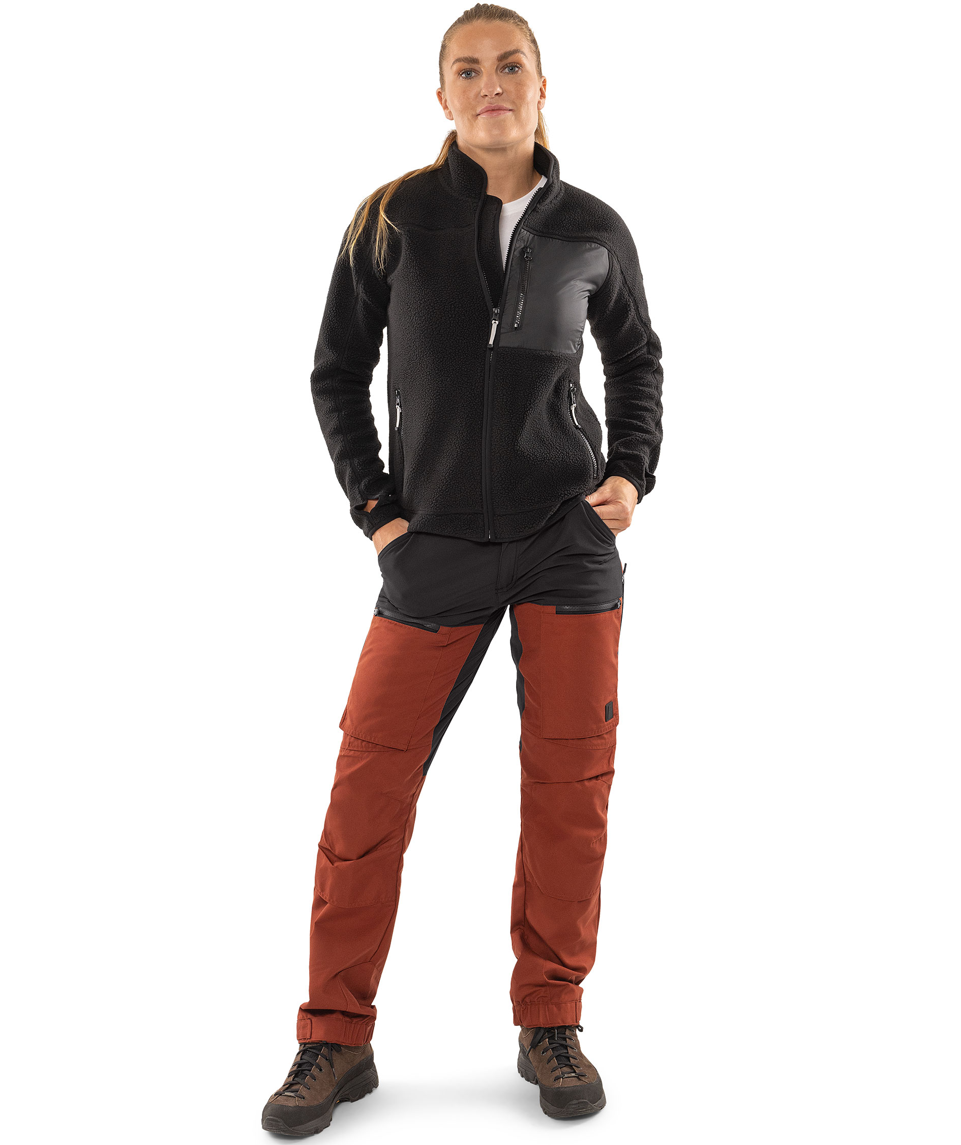 Fristads Argon dame fleecejakke, Svart