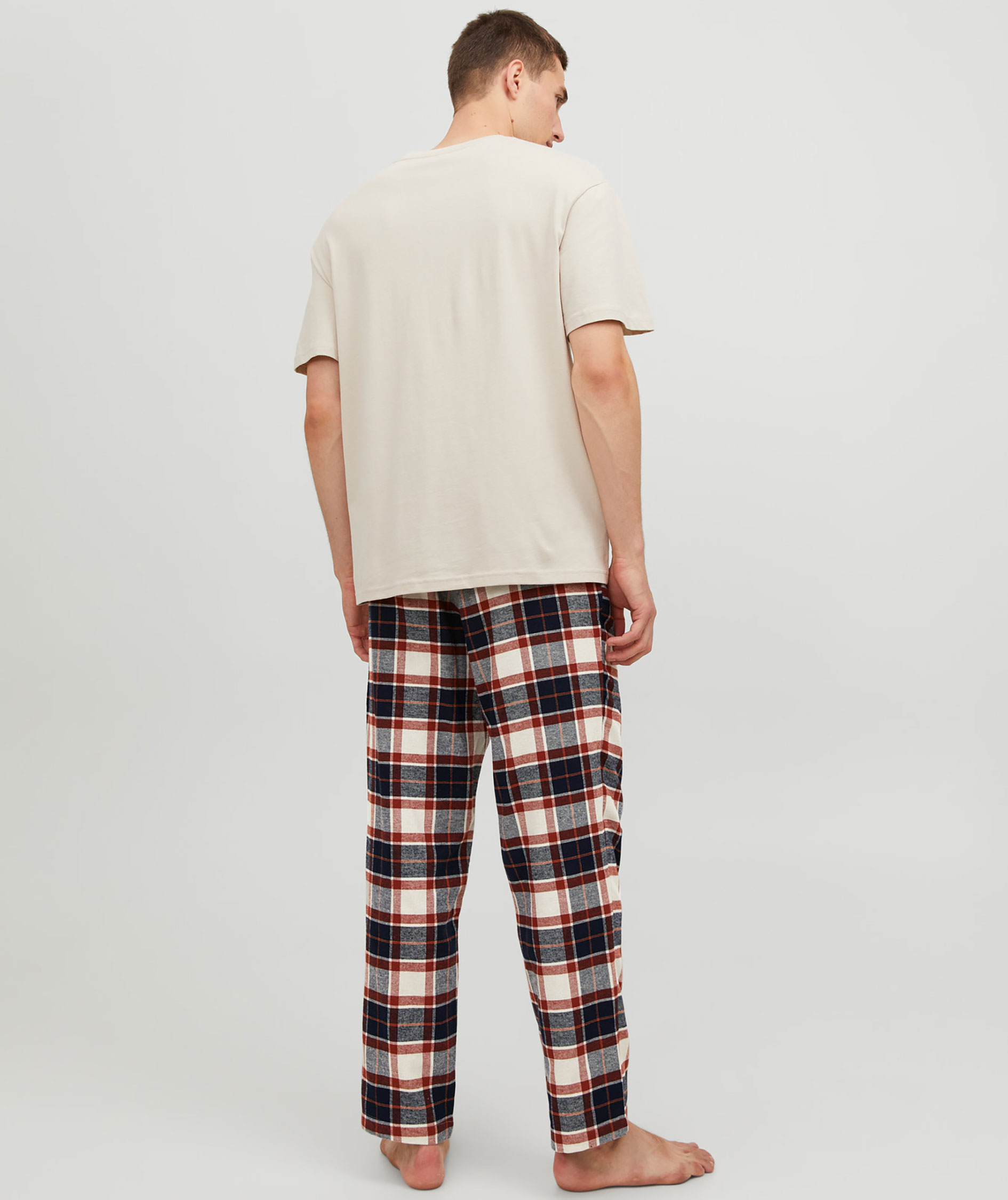 Jack & Jones JACRIMON pajama trousers, Cloud Dancer, large image number 3