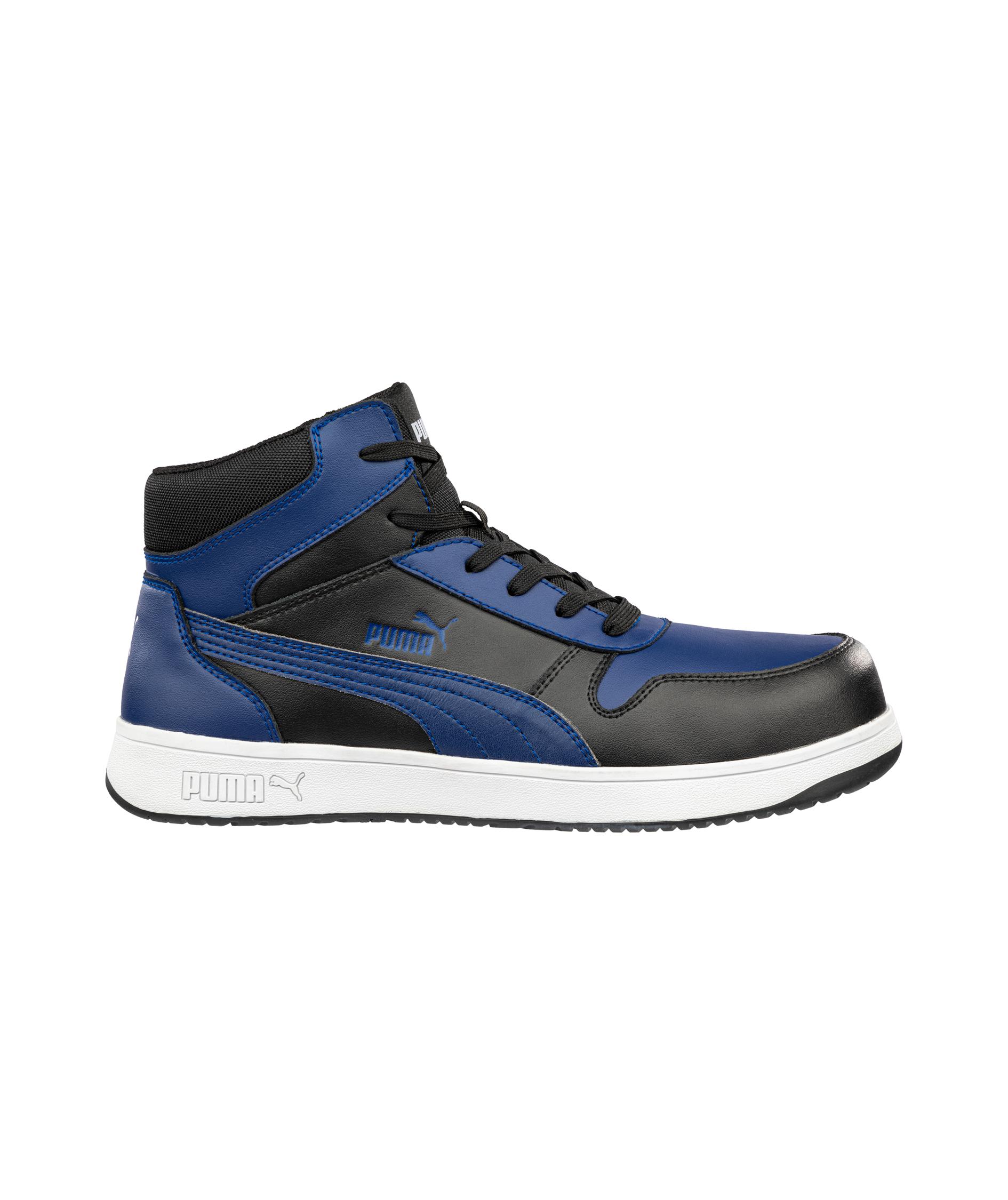Puma Frontcourt Mid safety boots S3L, Black/Navy Blue