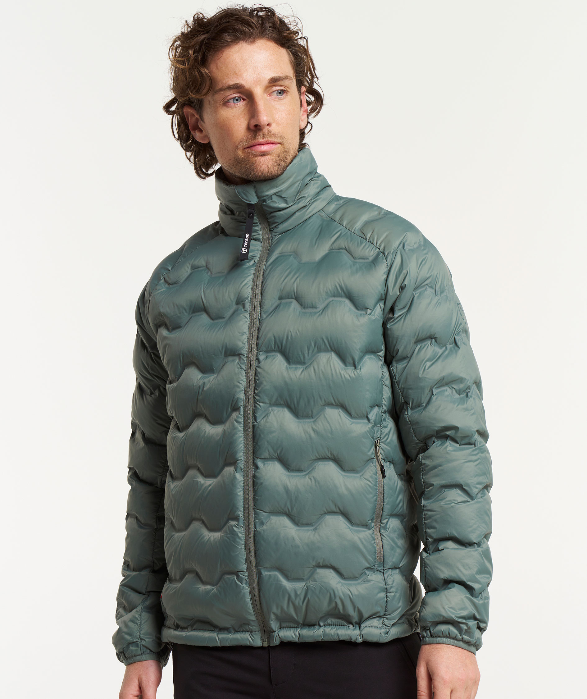 Tenson TXlite Shibui Collar dunjakke, Gr&aring;gr&oslash;n, large image number 1