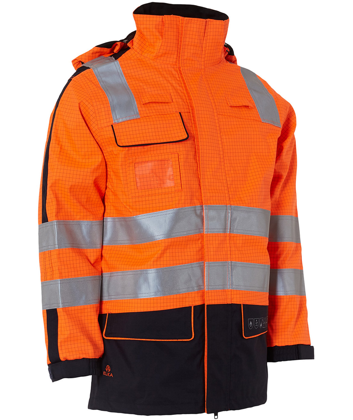 ELKA Multinorm arbejdsjakke, Hi-vis Orange/Marine, Hi-vis Orange/Marine, swatch