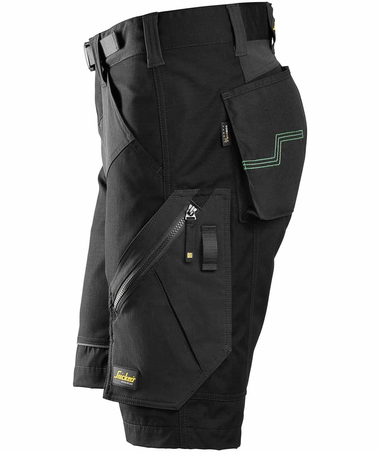 Snickers Flexiwork arbeidsshorts 6914, Svart, large image number 2