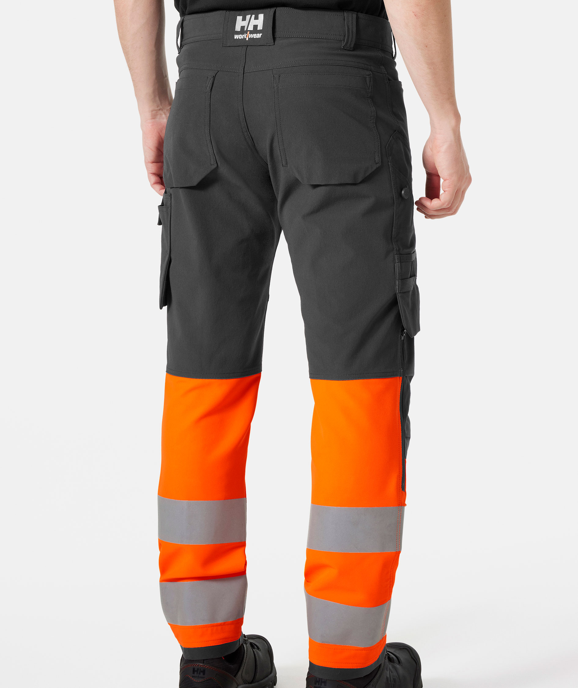 Helly Hansen Alna 4X work trousers full stretch, Hi-vis Orange/Ebony, large image number 3