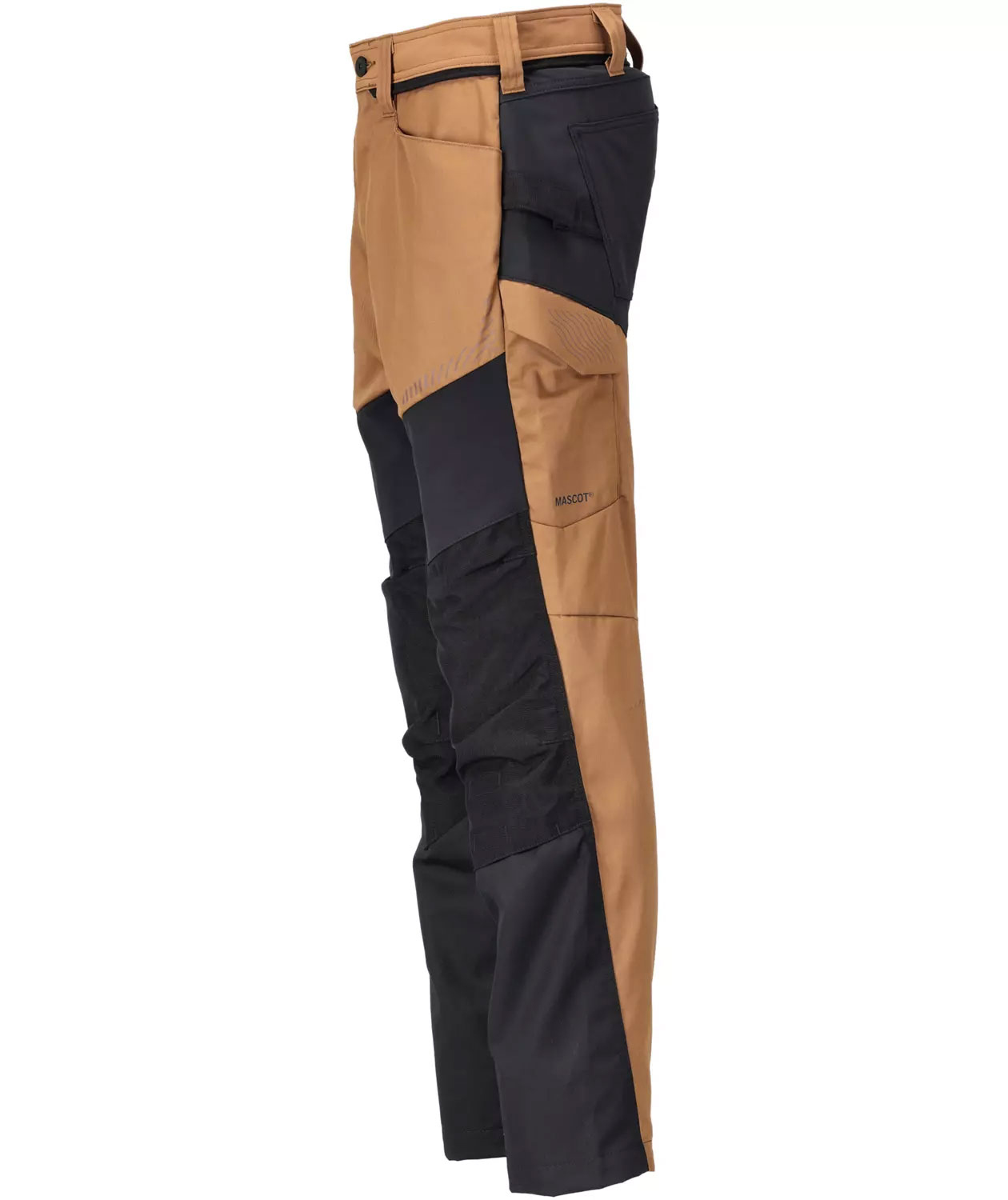 Mascot Customized Arbeitshose, Nu&szlig;braun/Schwarz, large image number 3