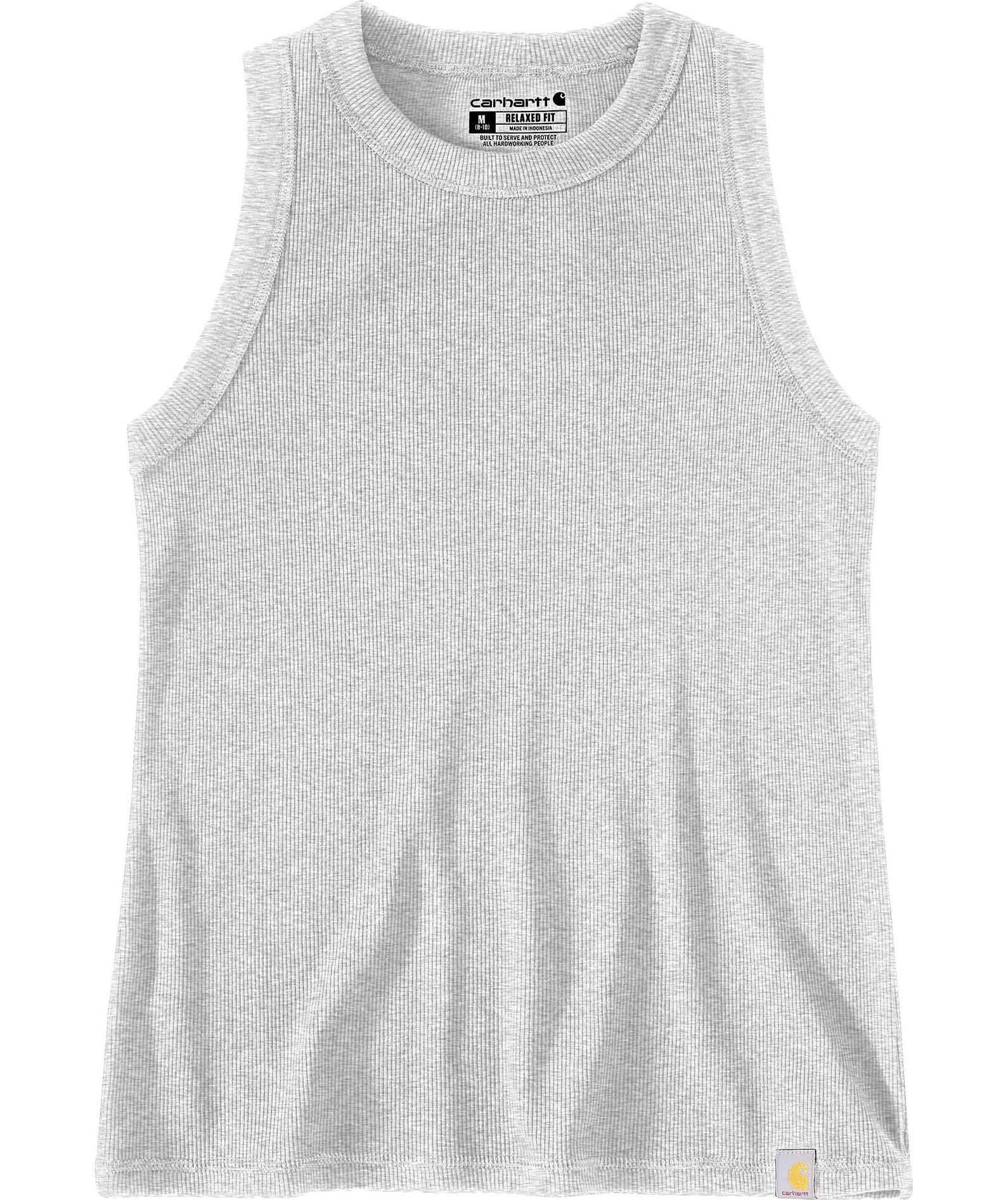 Carhartt dame tank top, Heather Gray, Heather Gray, swatch