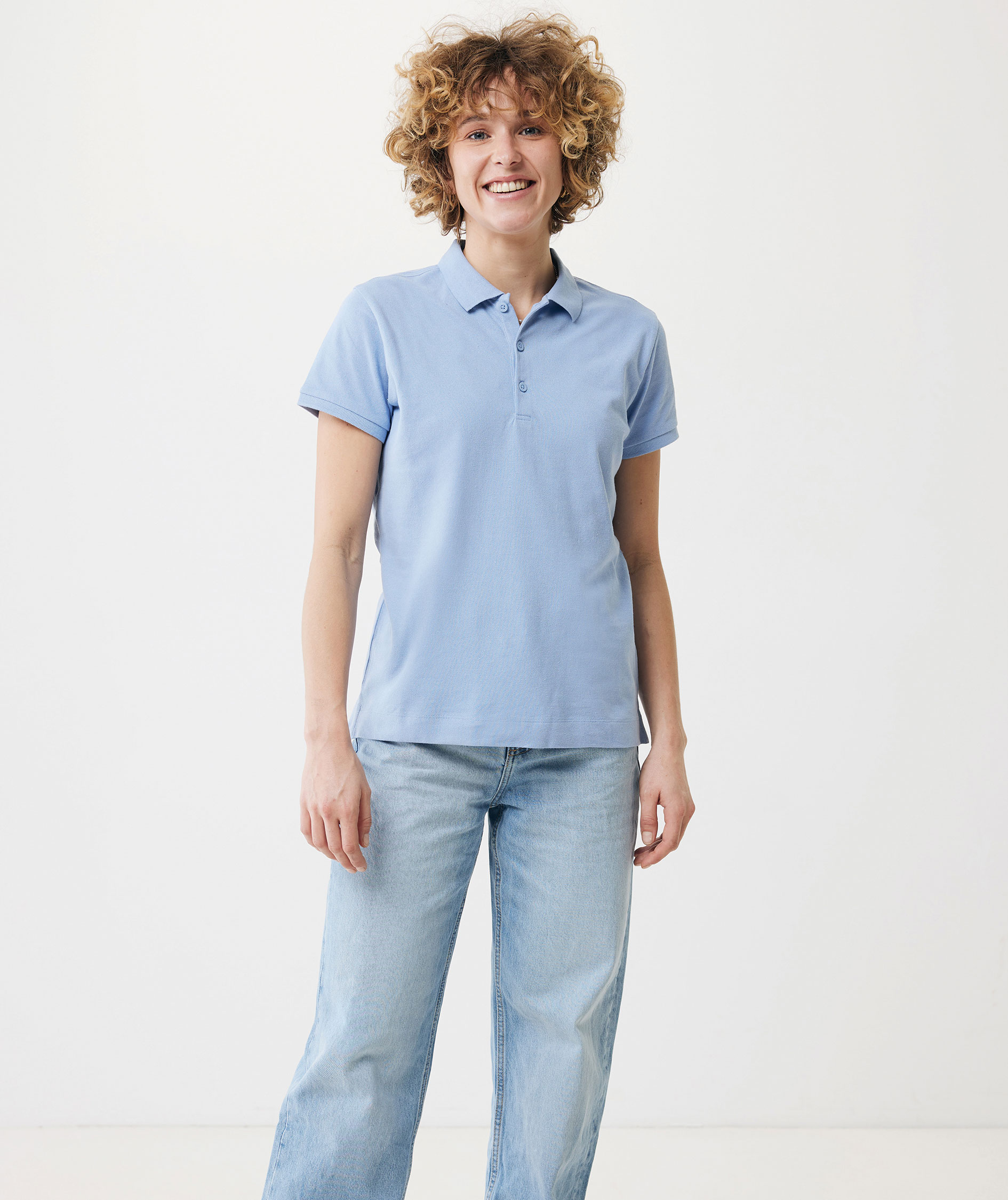 Iqoniq Yosemite Damen Poloshirt, Sky Blue
