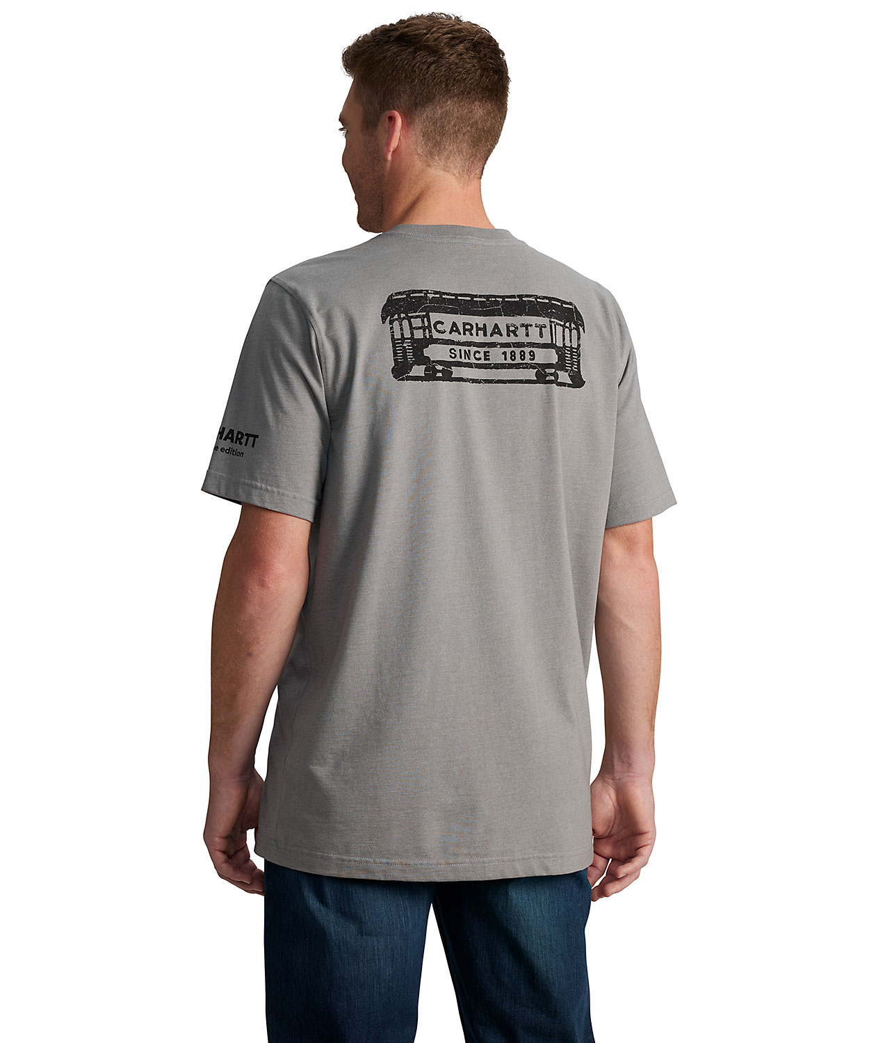Carhartt Streetcar Graphic T-skjorte, Weather Ash Heather, large image number 3