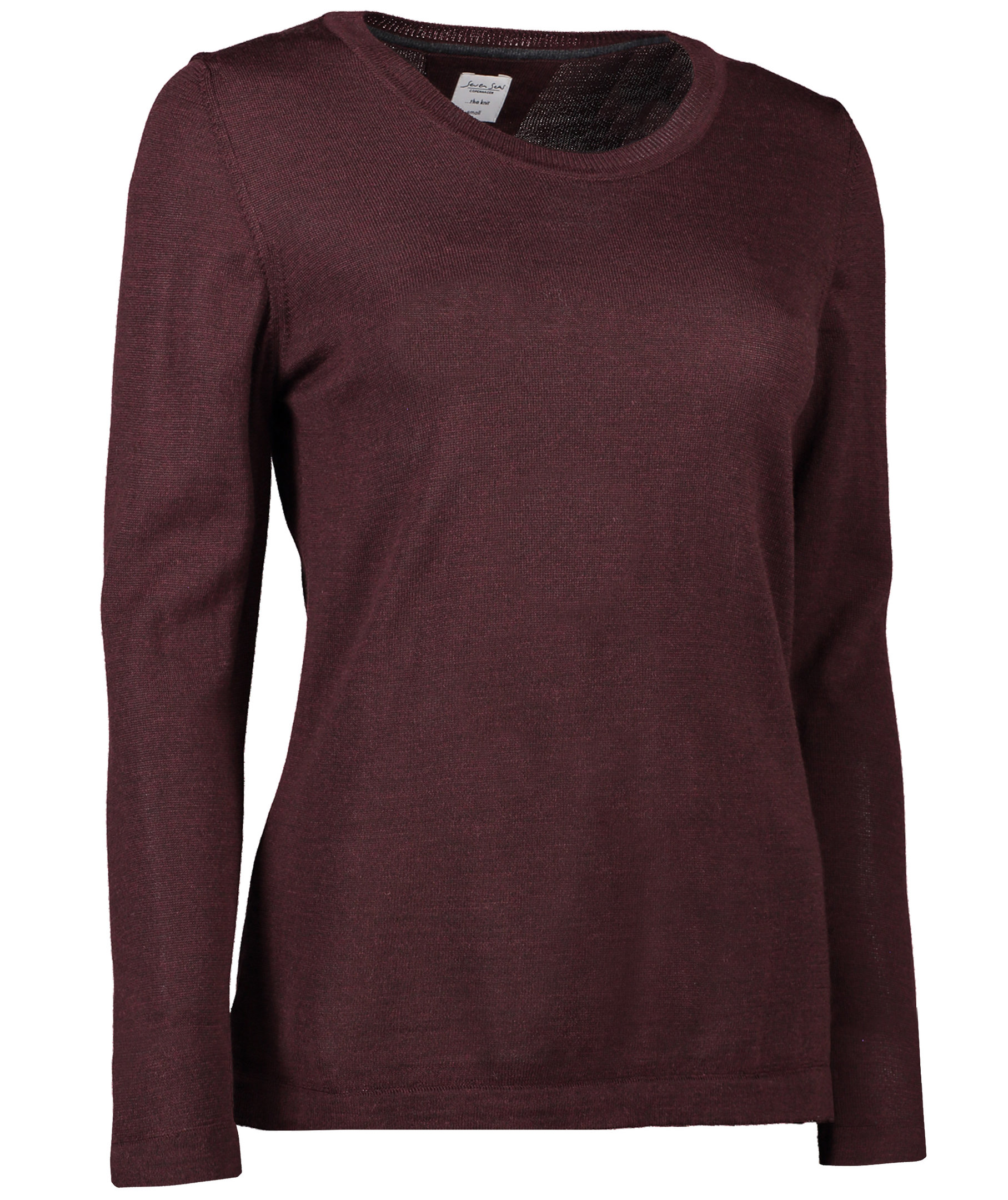 Seven Seas women's knitted pullover with merino wool, Deep Red, large image number 2