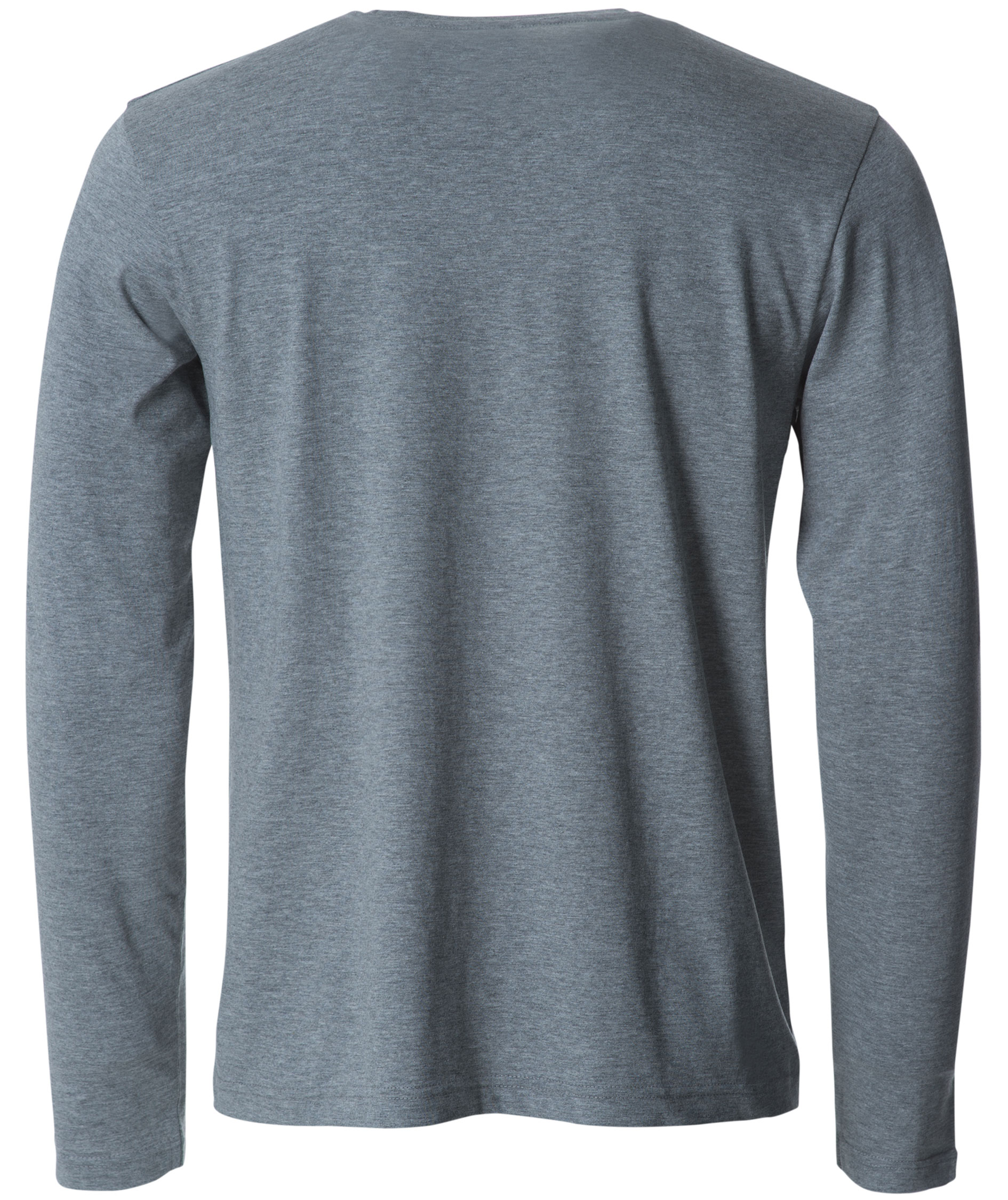 Clique Basic-T l&aring;ng&auml;rmad T-shirt, Grey melange