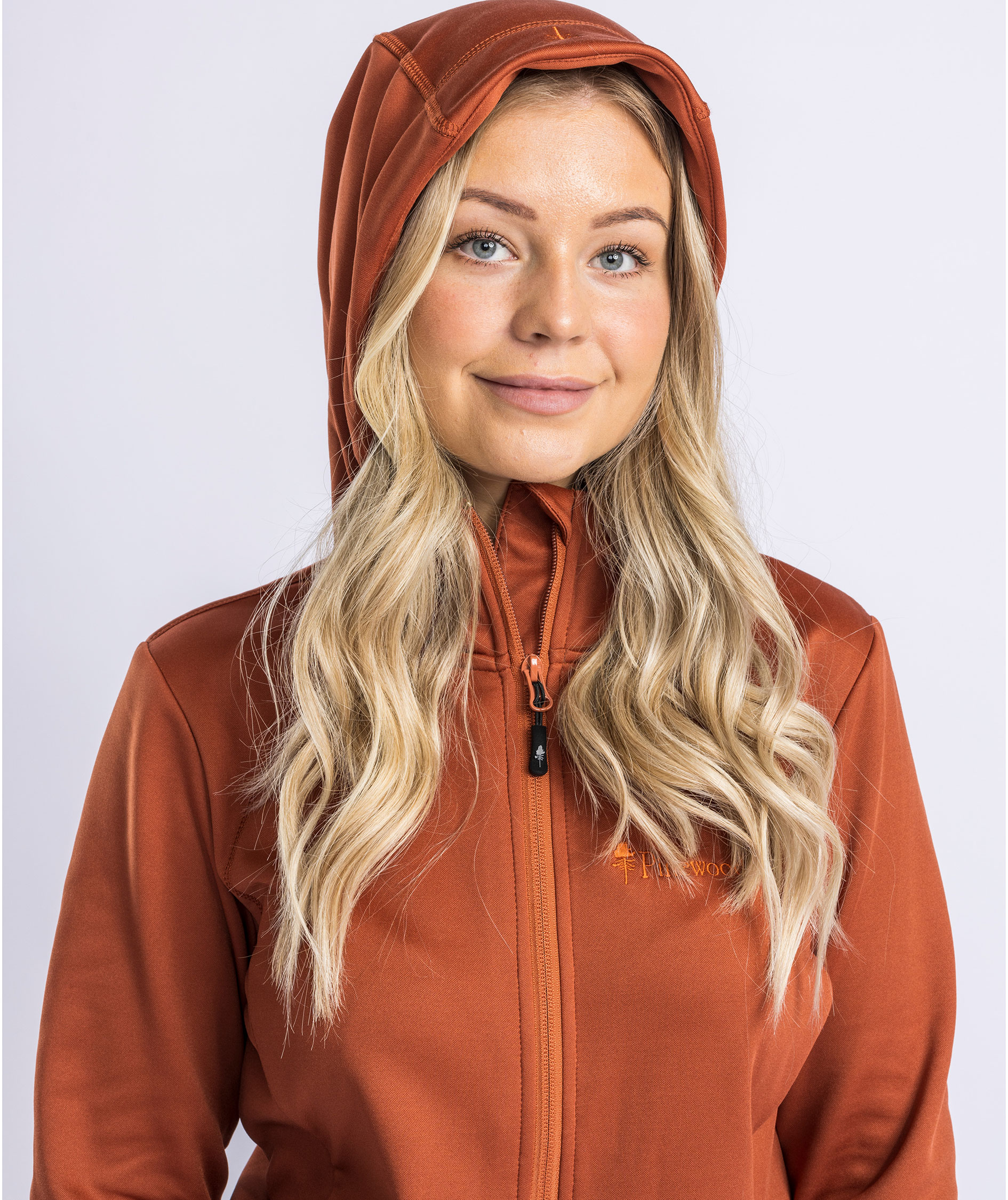 Pinewood Finnveden dame fleecejakke, Terracotta, large image number 6