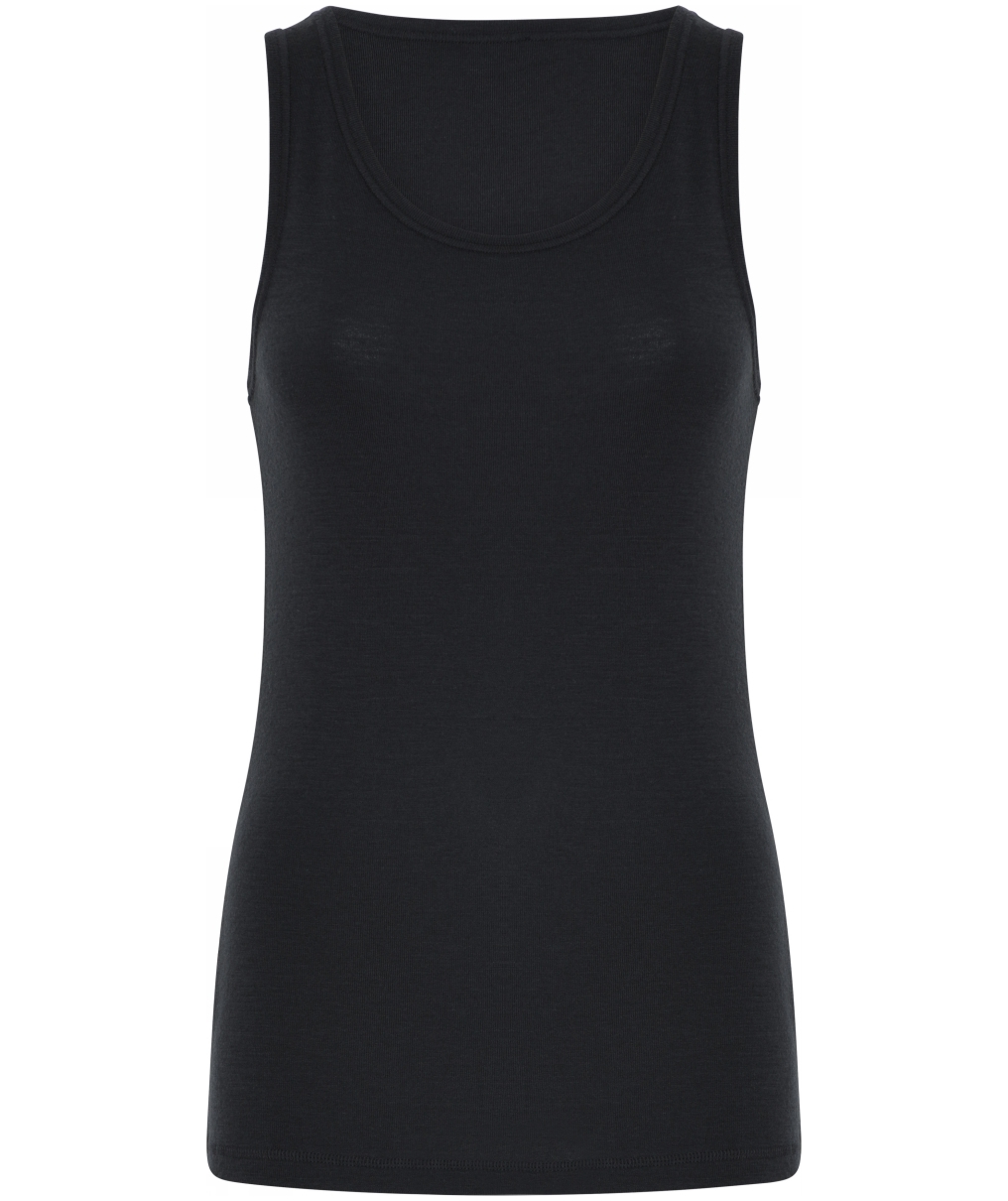 Dovre undertr&ouml;ja med merinoull dam, Black