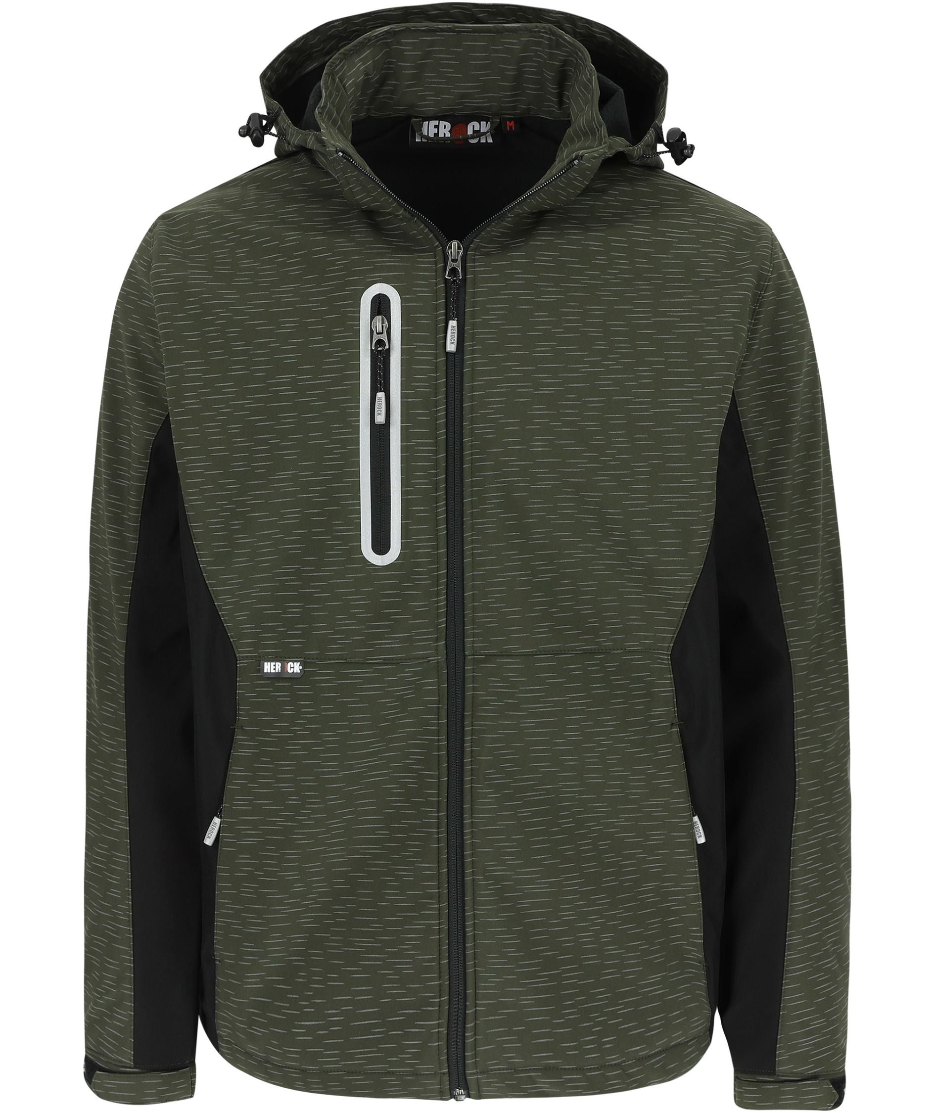 HEROCK Flexor softshelljakke, Reflective Khaki/Black