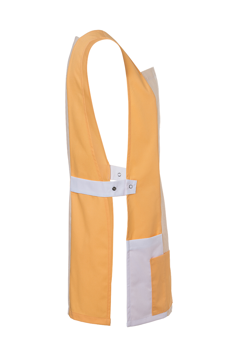 Karlowsky Nala women's sandwich apron, Ochre/white, large image number 4