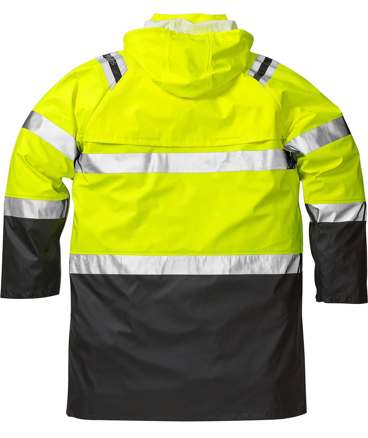 Fristads regnrock 4634, Varsel Gul/Svart, large image number 1