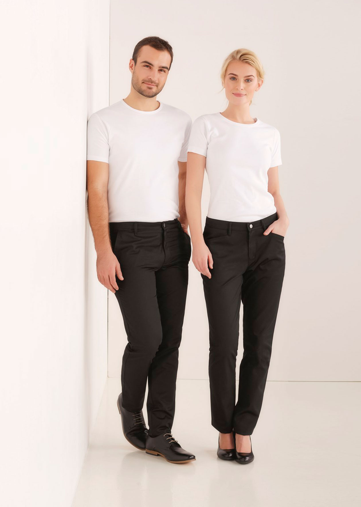 Kentaur chino byxa benl&auml;ng 86 cm, Svart