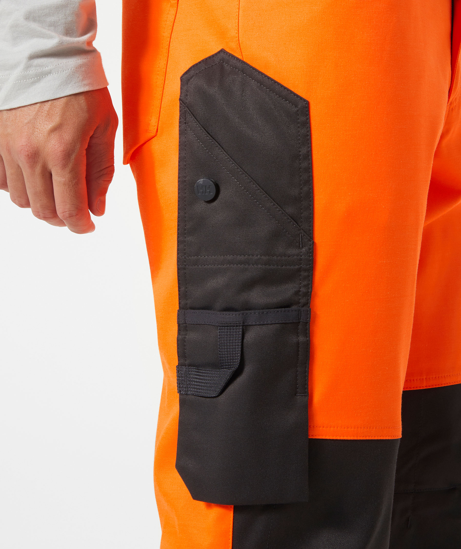 Helly Hansen UC-ME arbeidsbukse, Hi-vis Oransje/Ebony, large image number 4