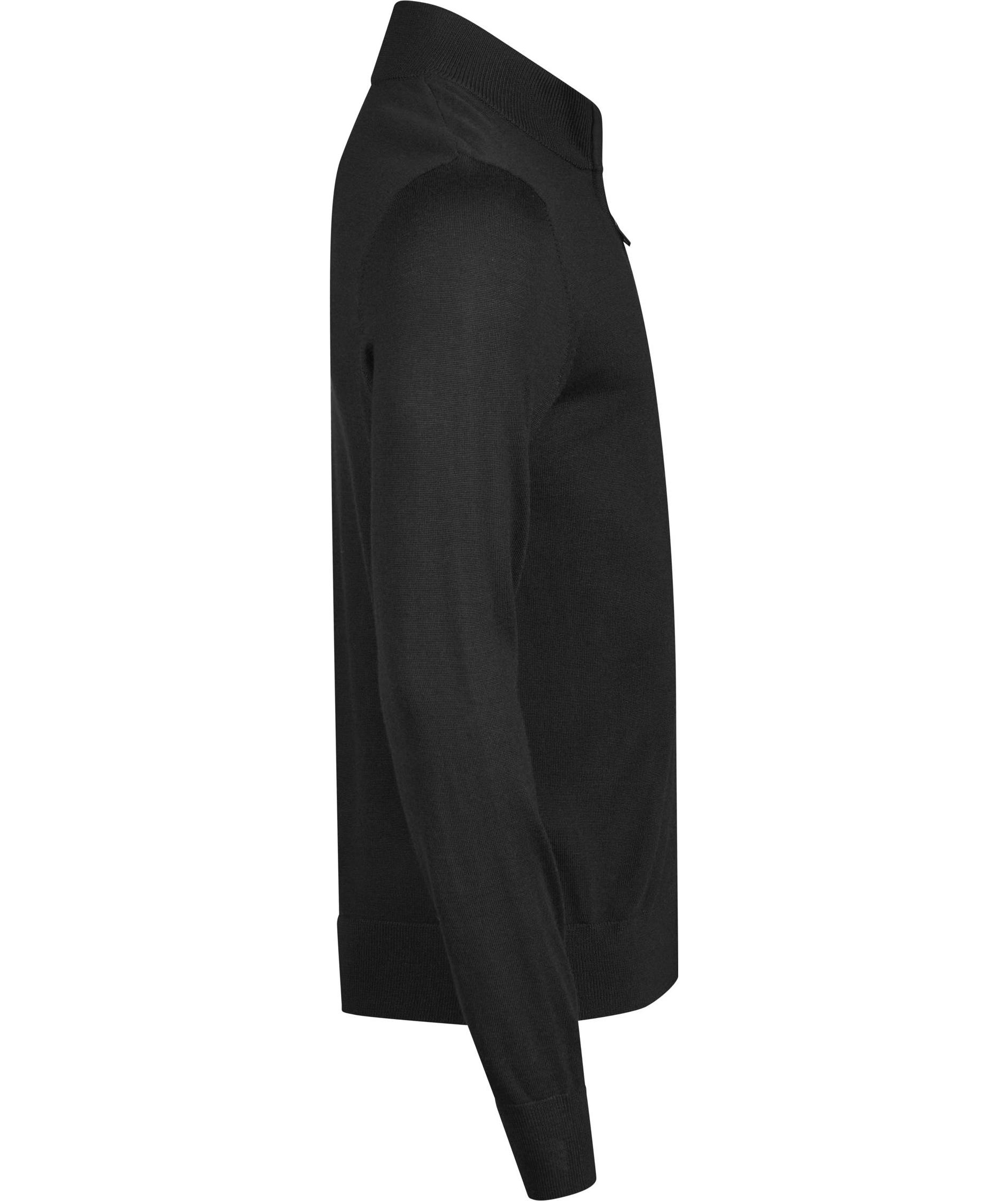 Tee Jays Strick Cardigan mit Merinowolle, Schwarz, large image number 3