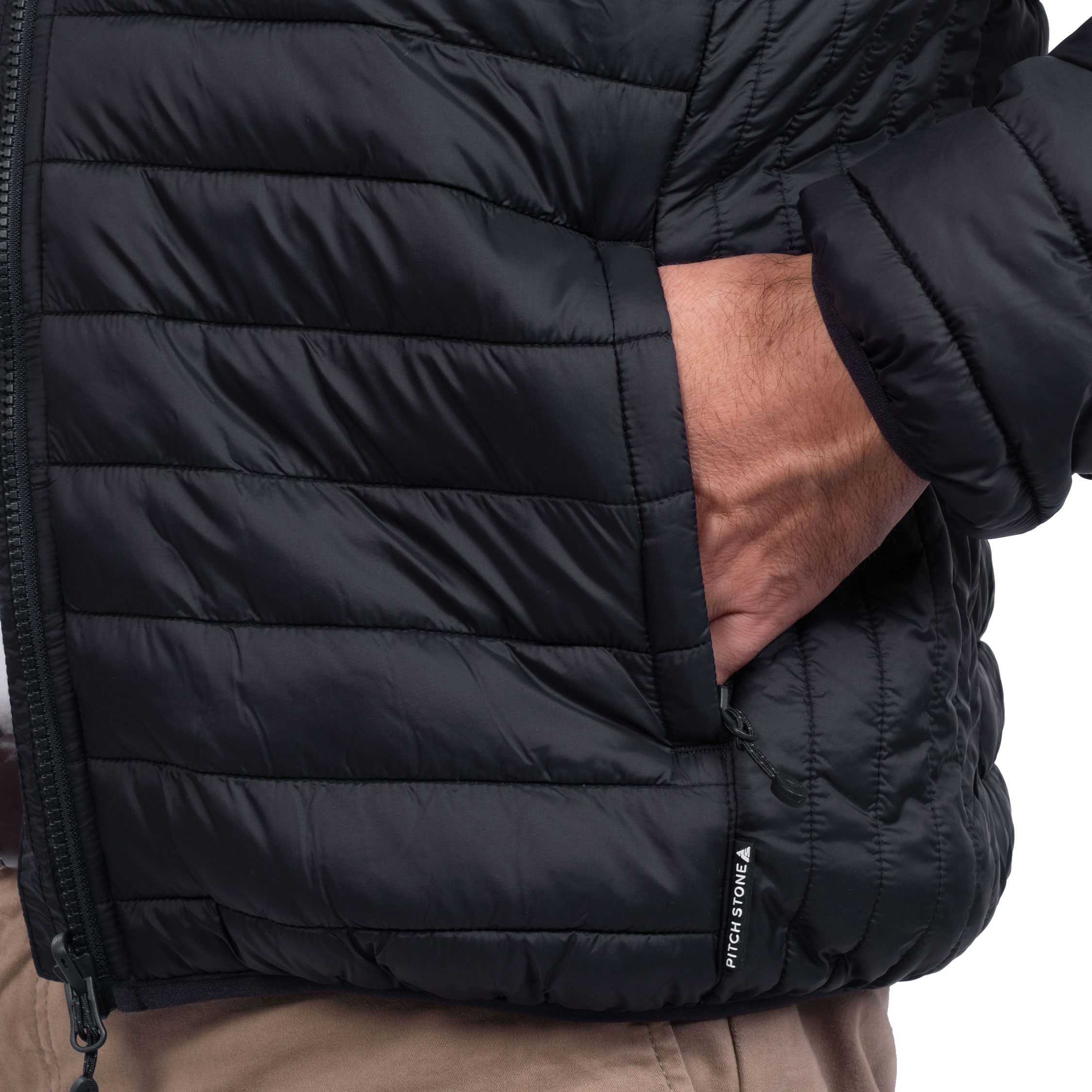 Pitch Stone Active-Pro Zip-in vattert jakke, Black, large image number 9