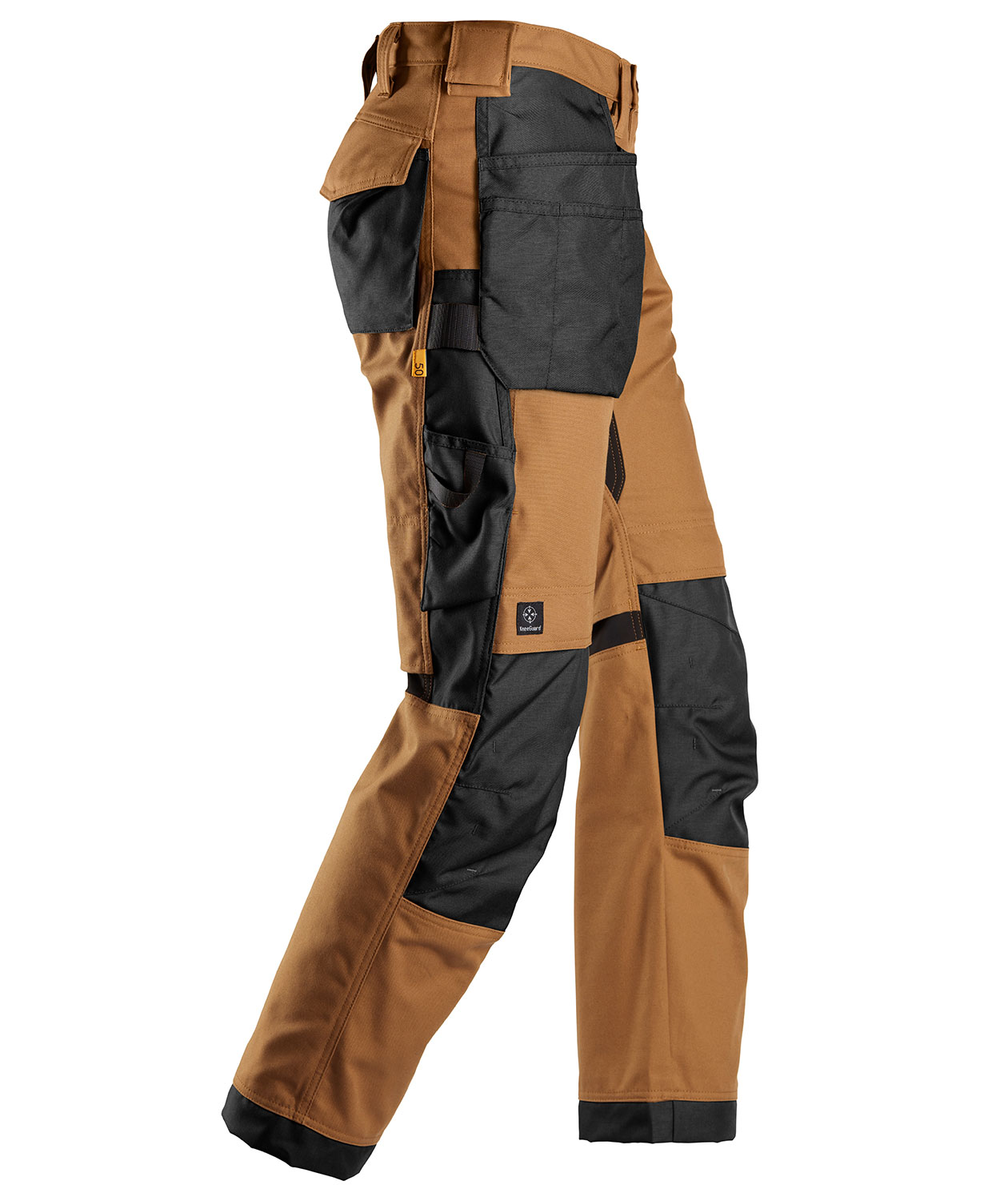 Snickers AllroundWork Canvas+ hantverksbyxa 6224, Brun/Svart, large image number 3