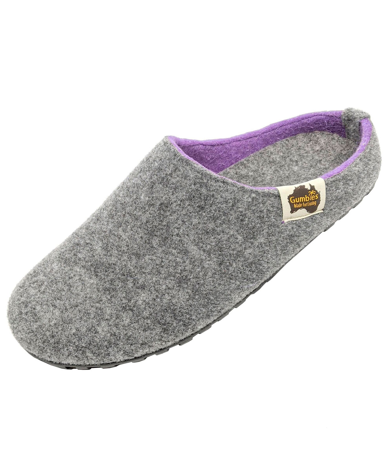 Gumbies Outback Slipper tofflor, Grey/Lilac