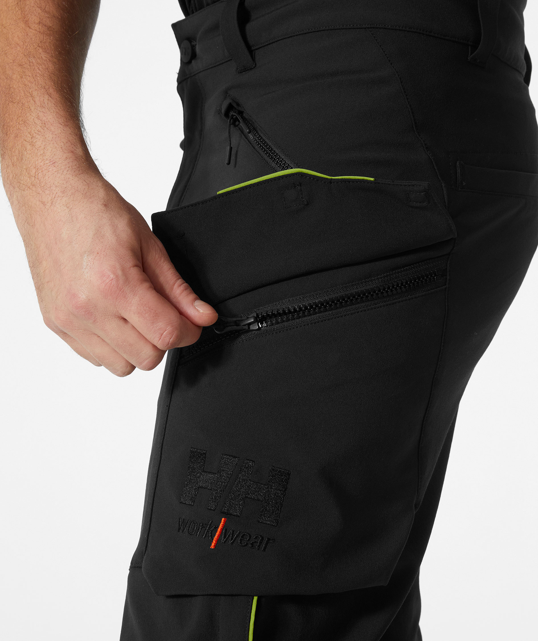 Helly Hansen Magni Evo cargobukser full stretch, Black, large image number 4
