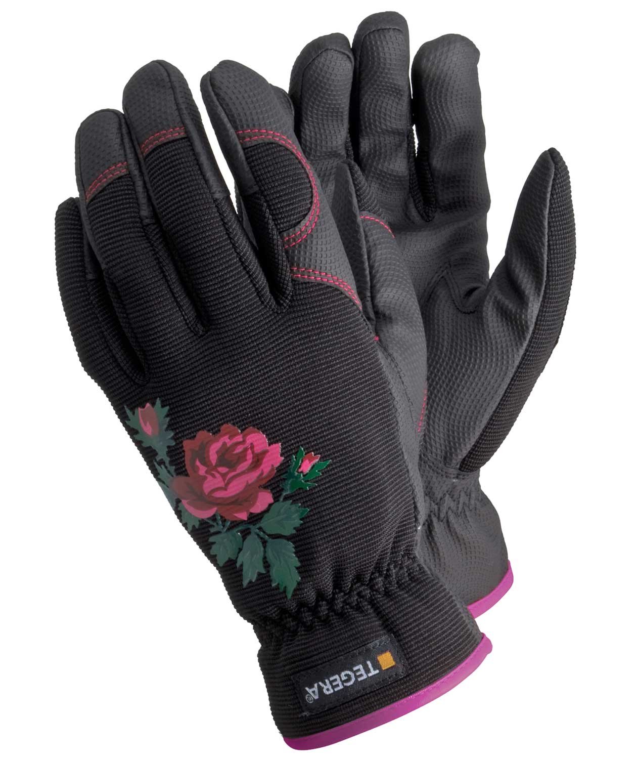 Tegera 90030 arbetshandskar, Svart/Rosa