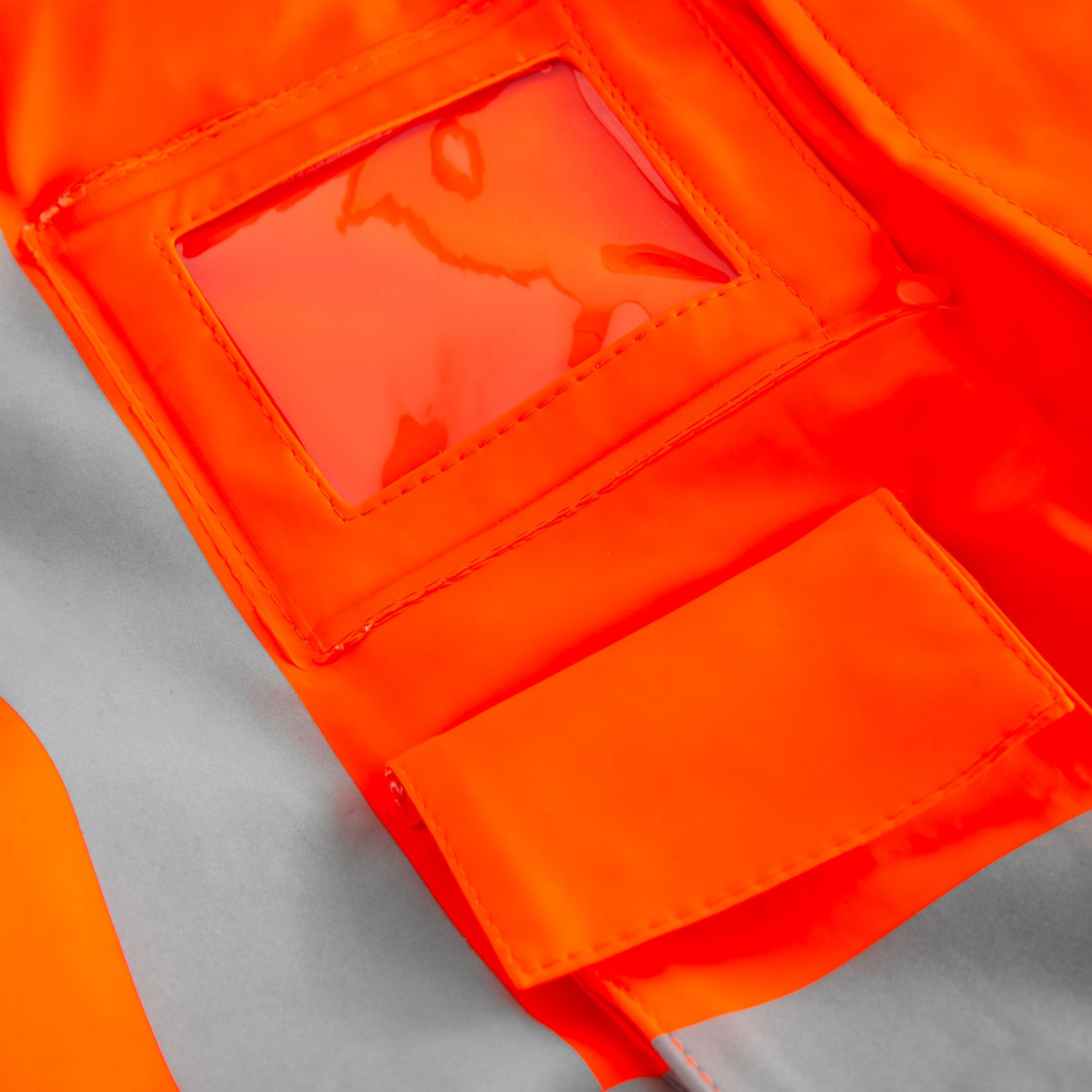 Lyngs&oslash;e Multinorm PU vinterjakke, Hi-vis Orange, large image number 2